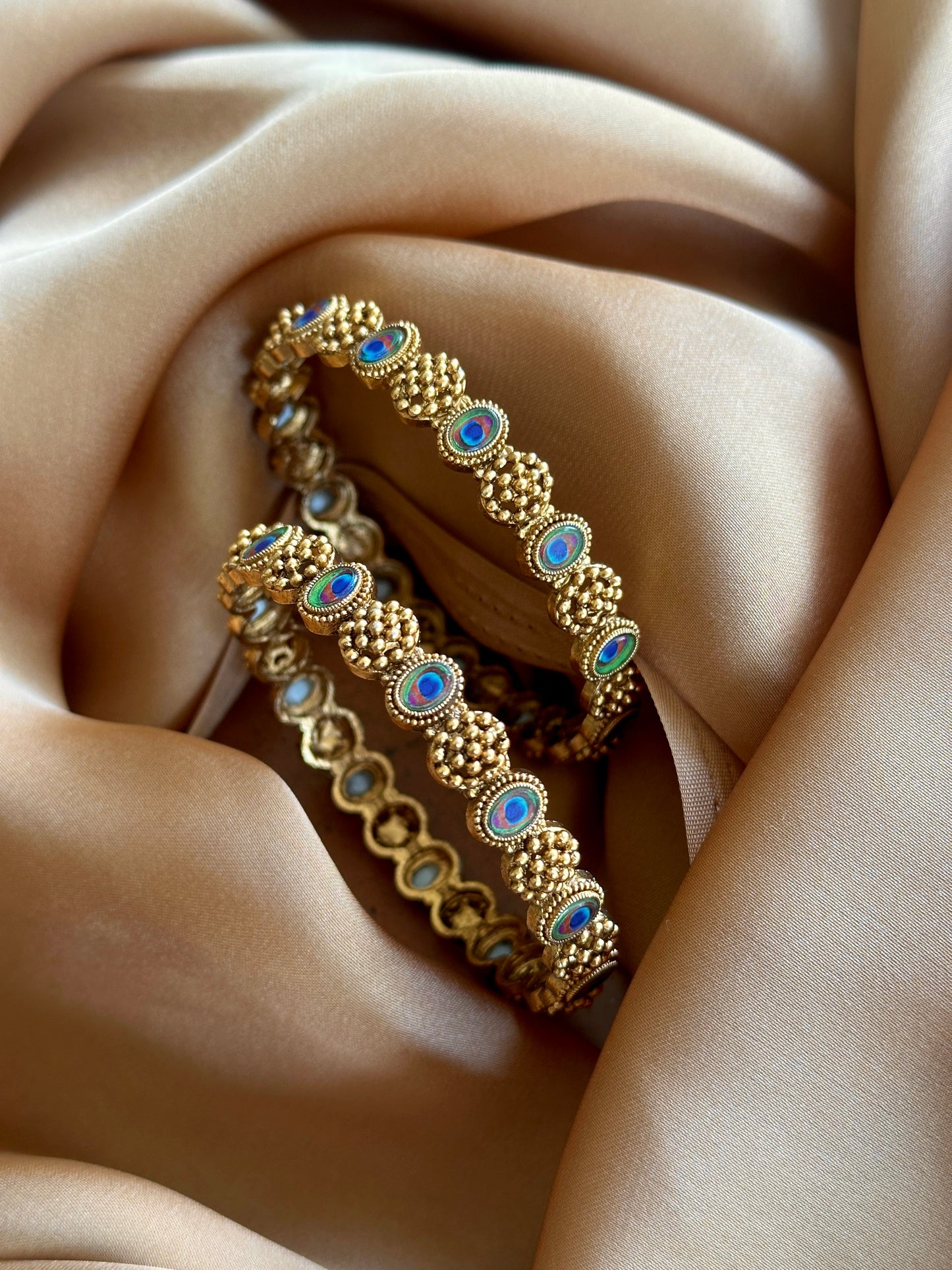 Budgeted Peacock Bangles