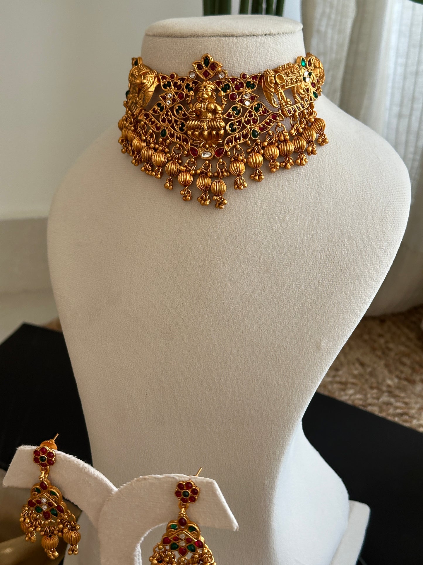 Copper Gold Bridal Choker