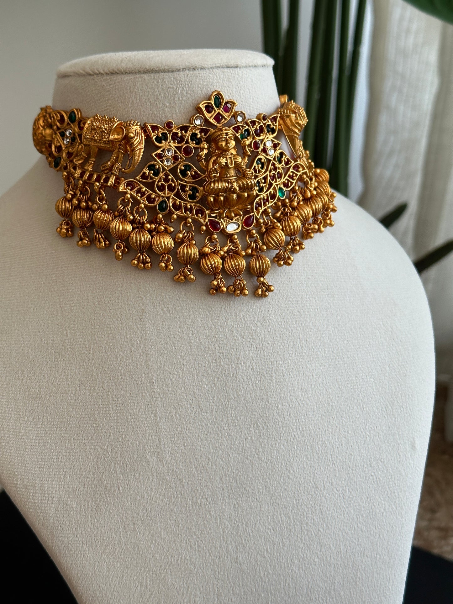 Copper Gold Bridal Choker