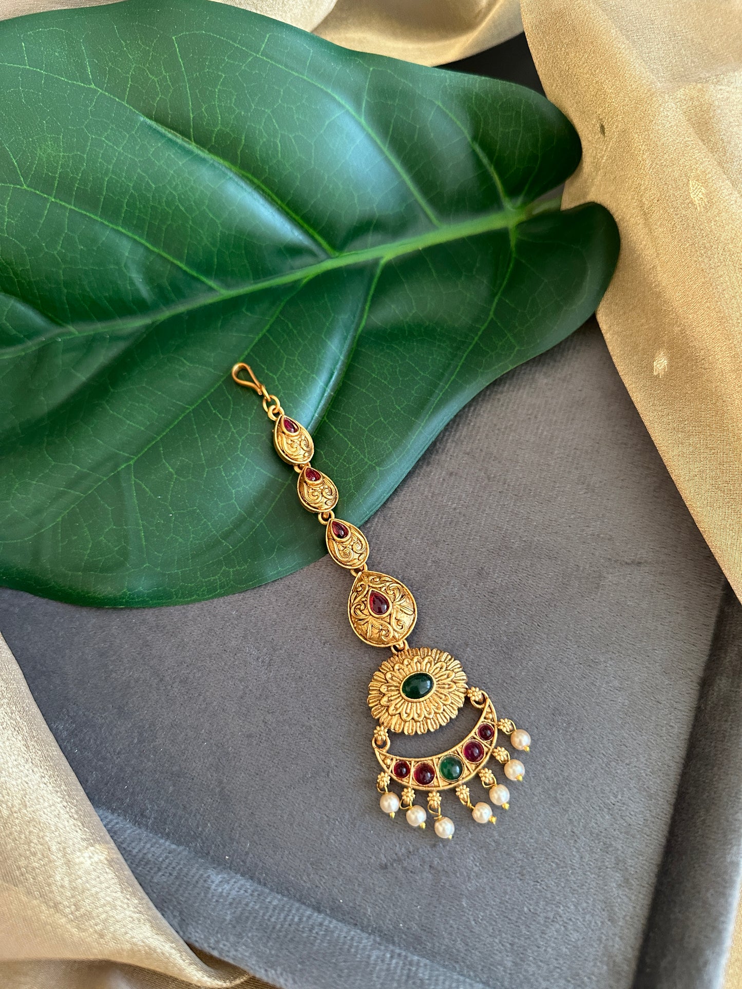 Mumtaz Copper Non Idol Maangtikka