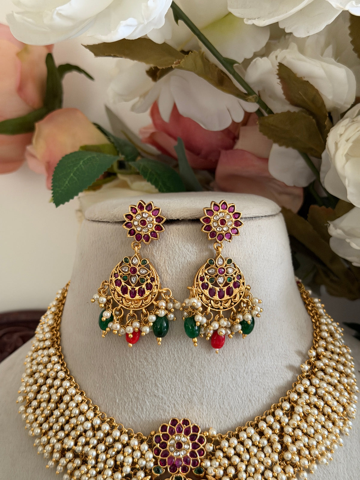 Idansha Navaratna Pearl Necklace