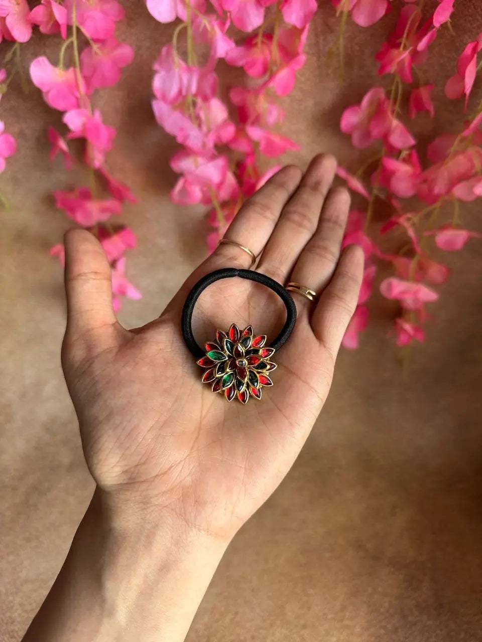 Kundan Work Hairtie
