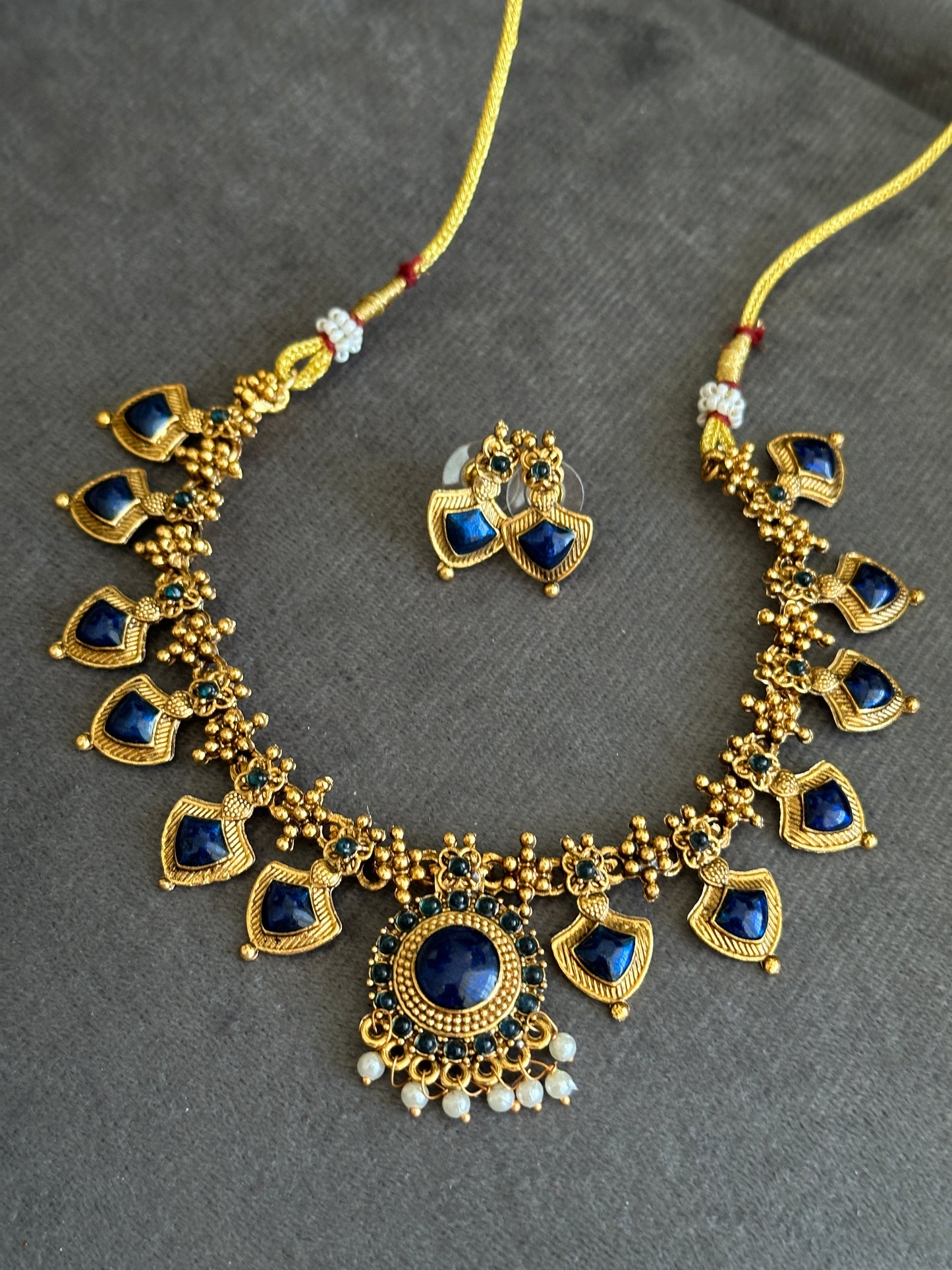 Enamel Nagapada Necklace
