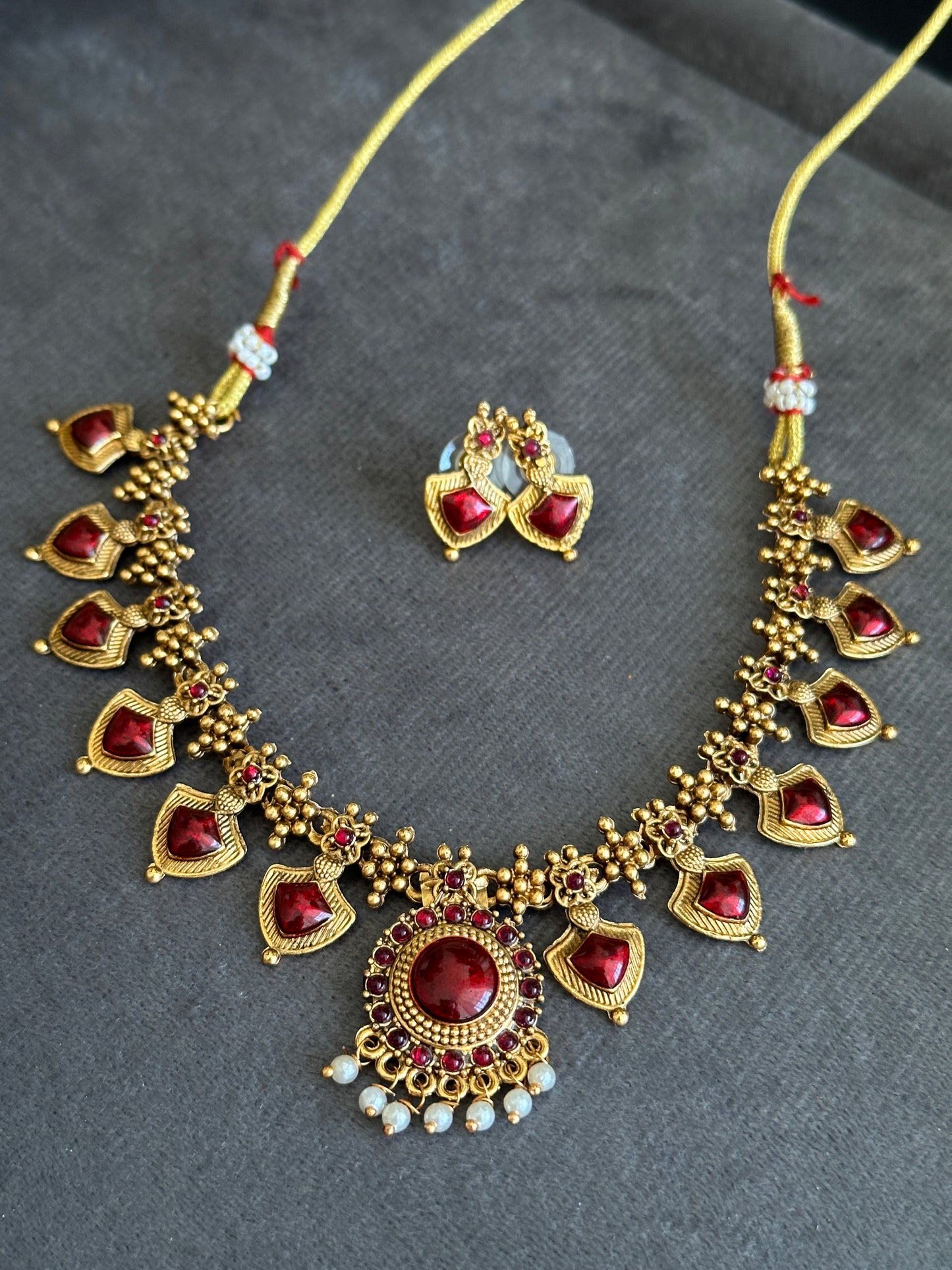 Enamel Nagapada Necklace