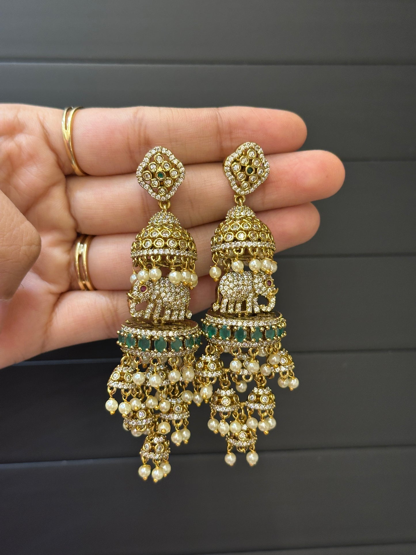 AD Layered Tusker Jhumka