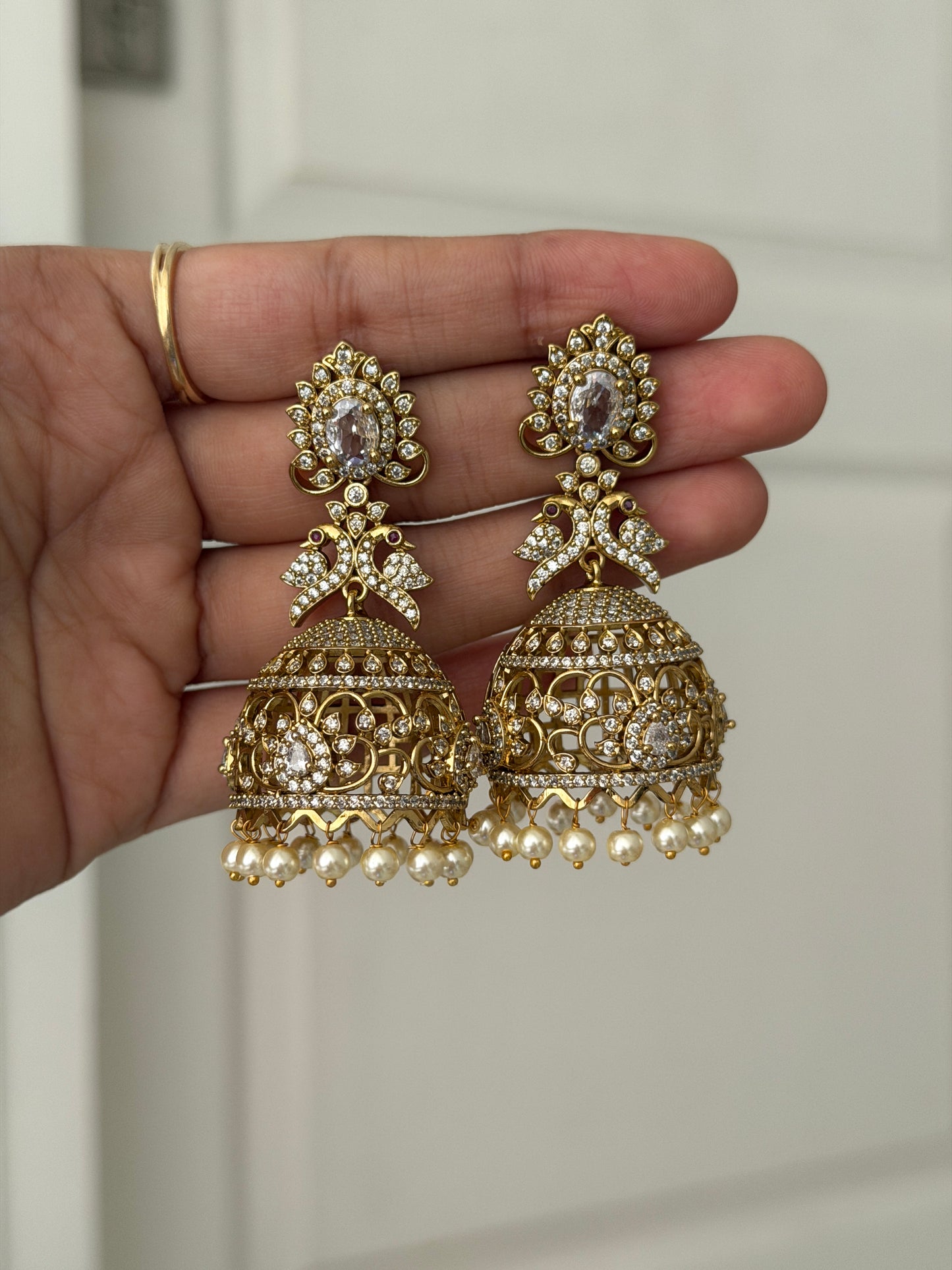 Glisten AD Jhumkas