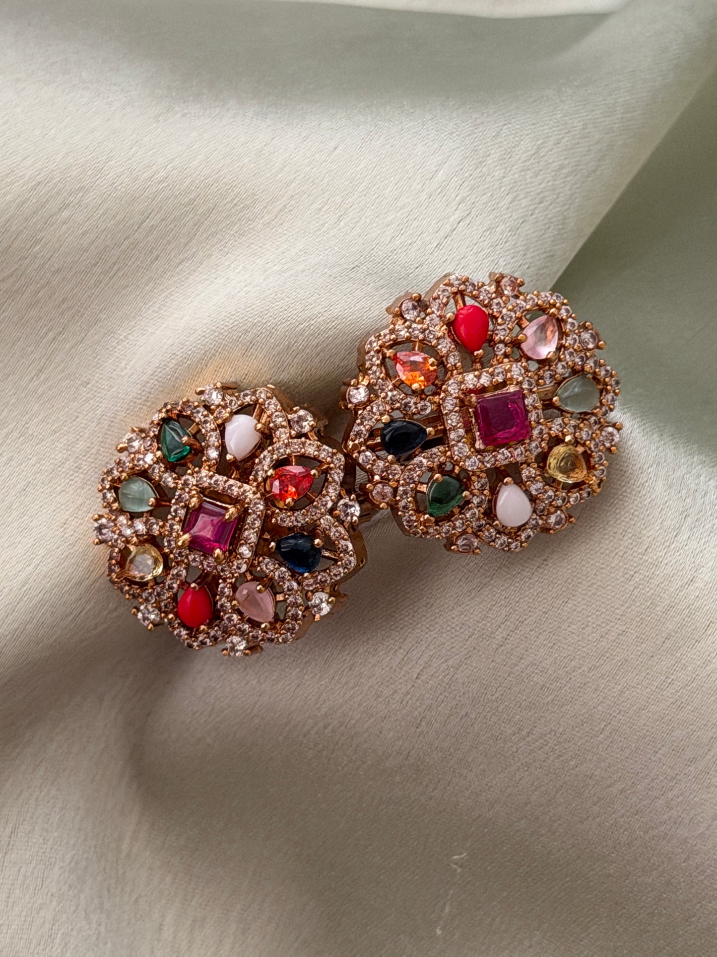 Crystal Stone Studs