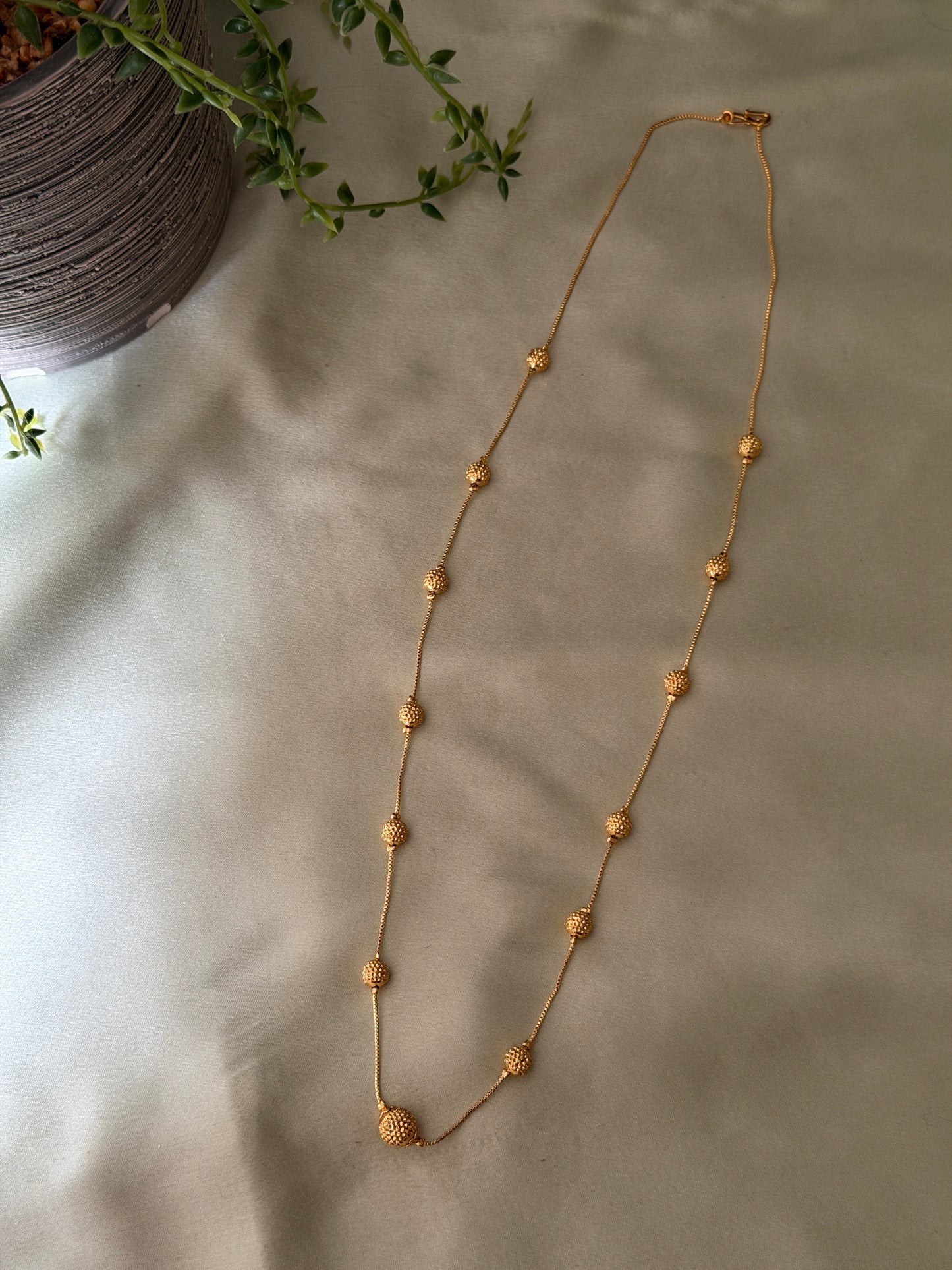 Simple Ball Gold Chain