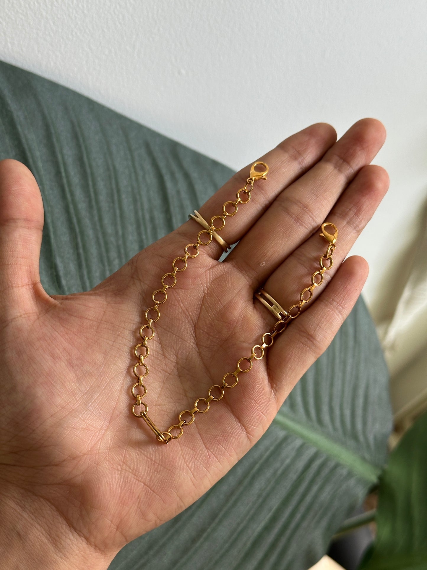 Claw Hook Reusable Gold Chain for Neckwear