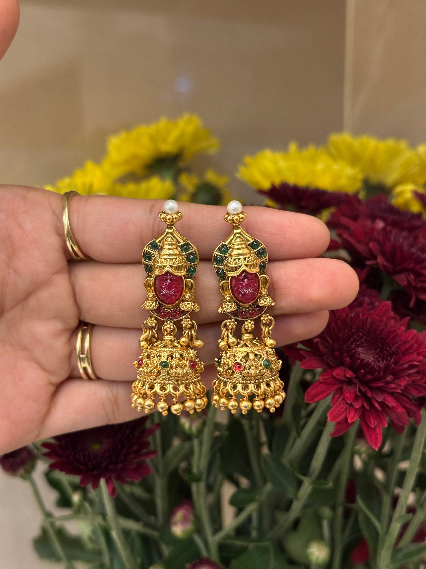 Vekateshwara Marble Jhumkas