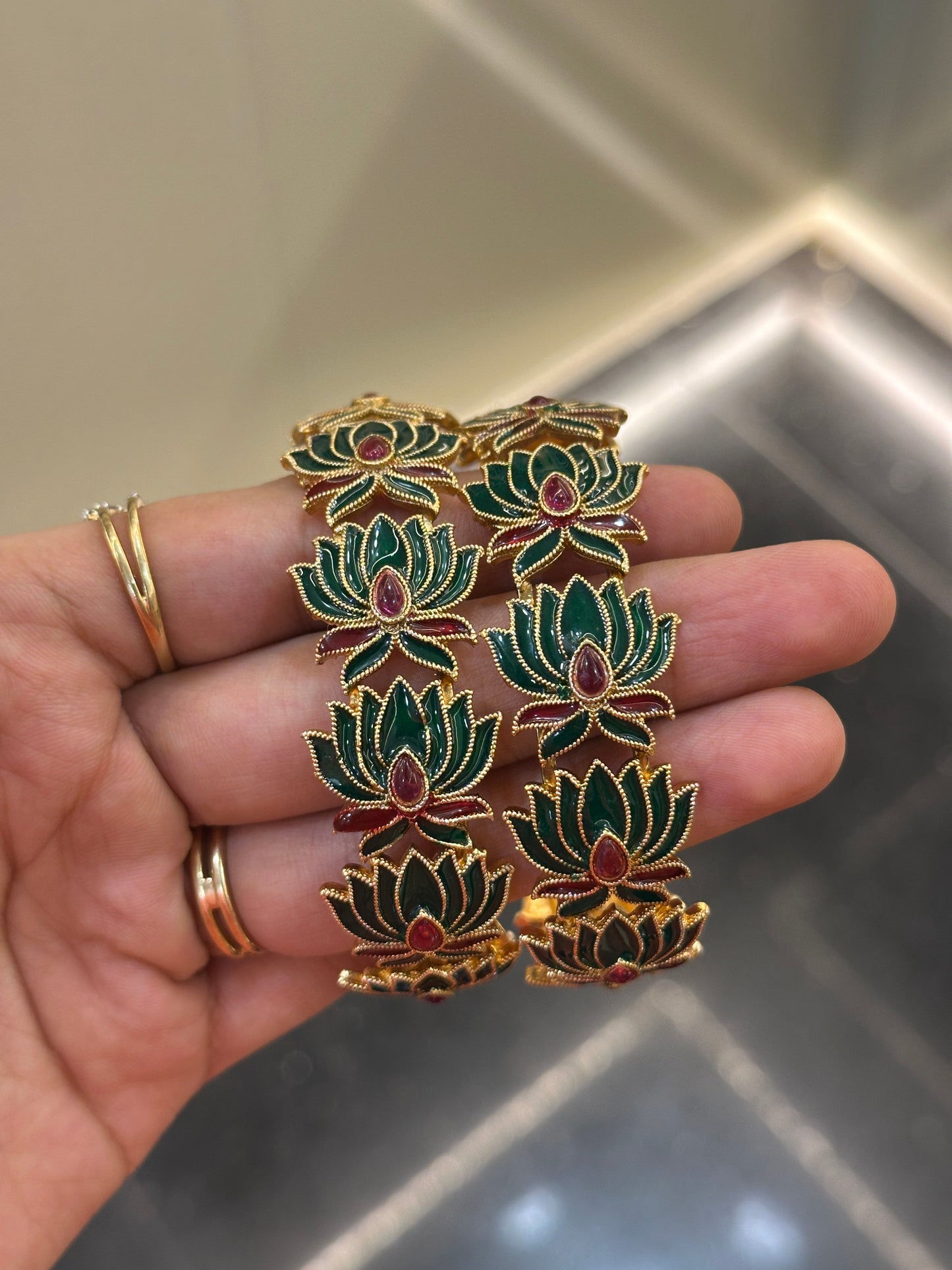 Manju Inspired Lotus Bangles V4.0