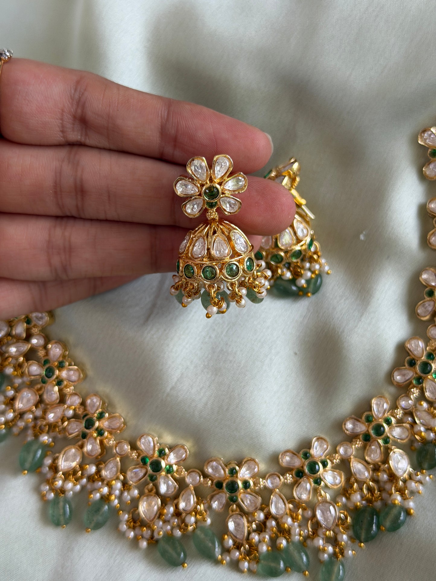 Kavyam Polki Necklace set