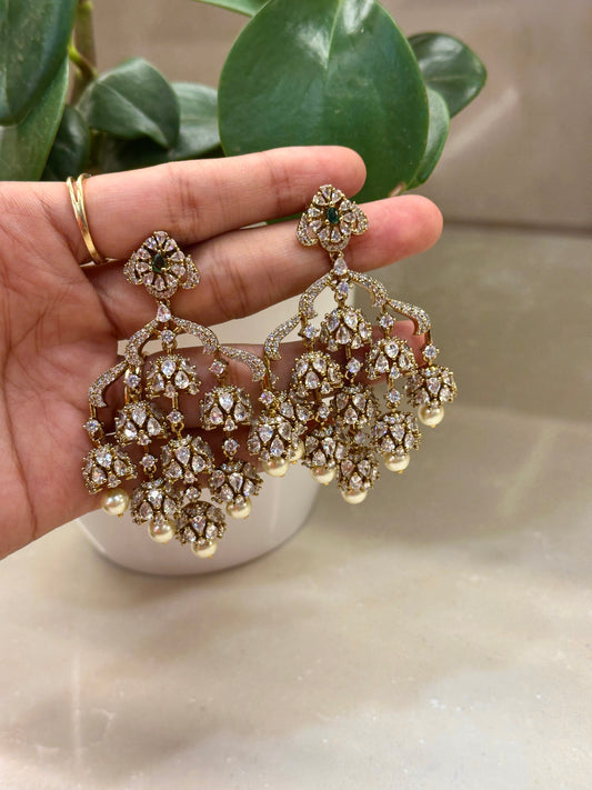 Premium Crystal Bell Drop Earrings