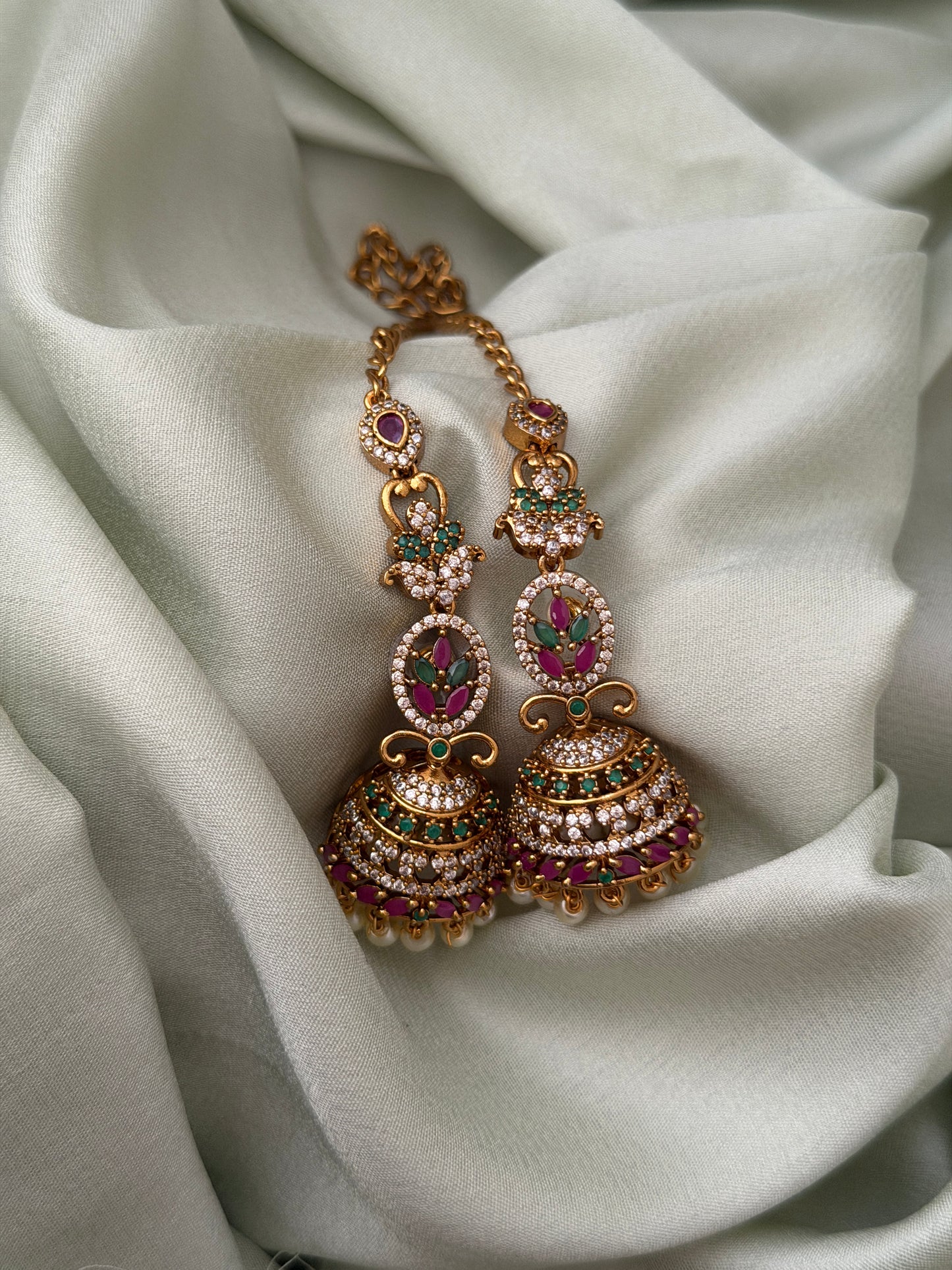 Mrithula AD Jhumka with Mattal