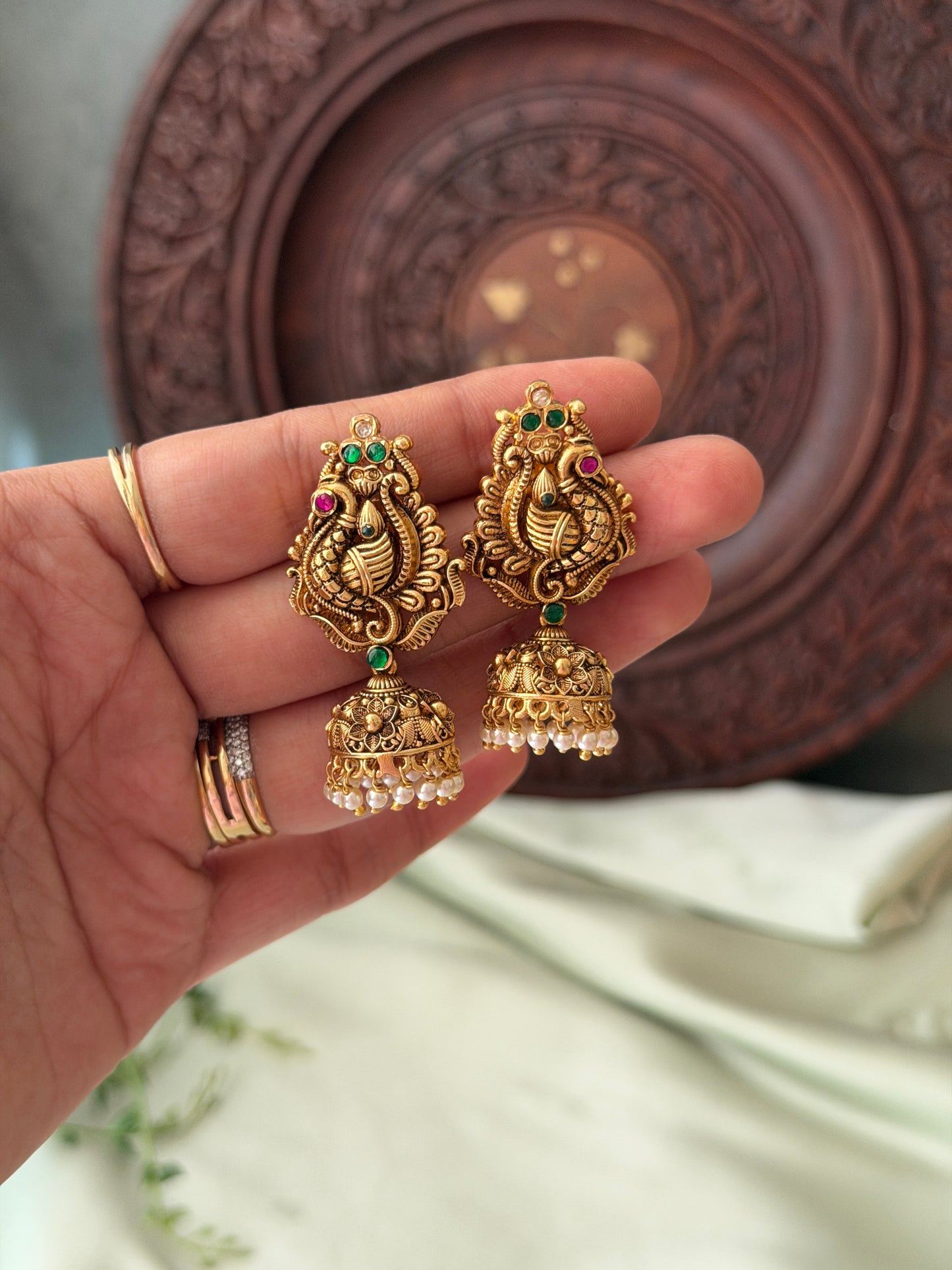 Baby Morah Antique Jhumkas