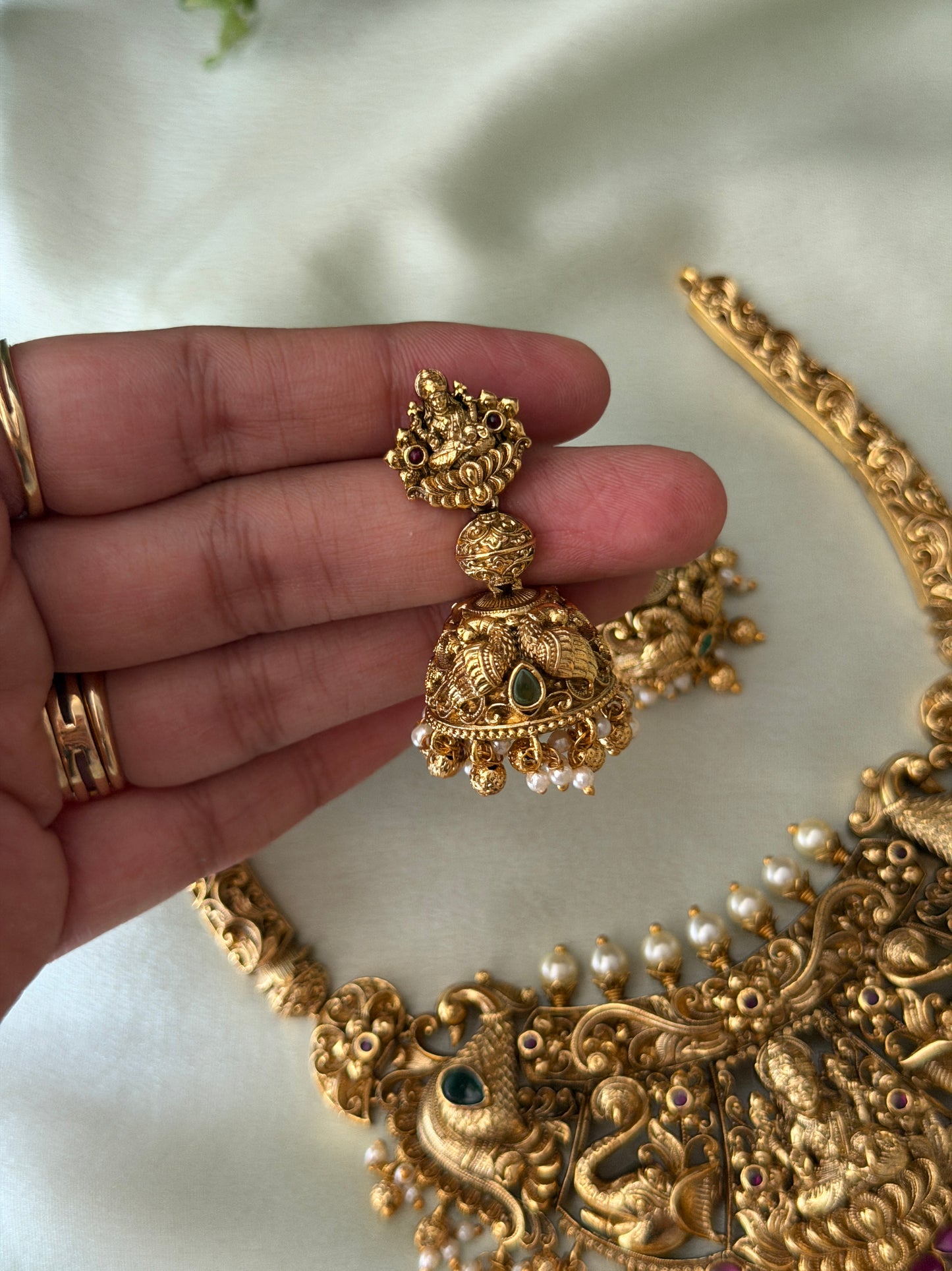 Kannaghi 3 Jhumka Necklace