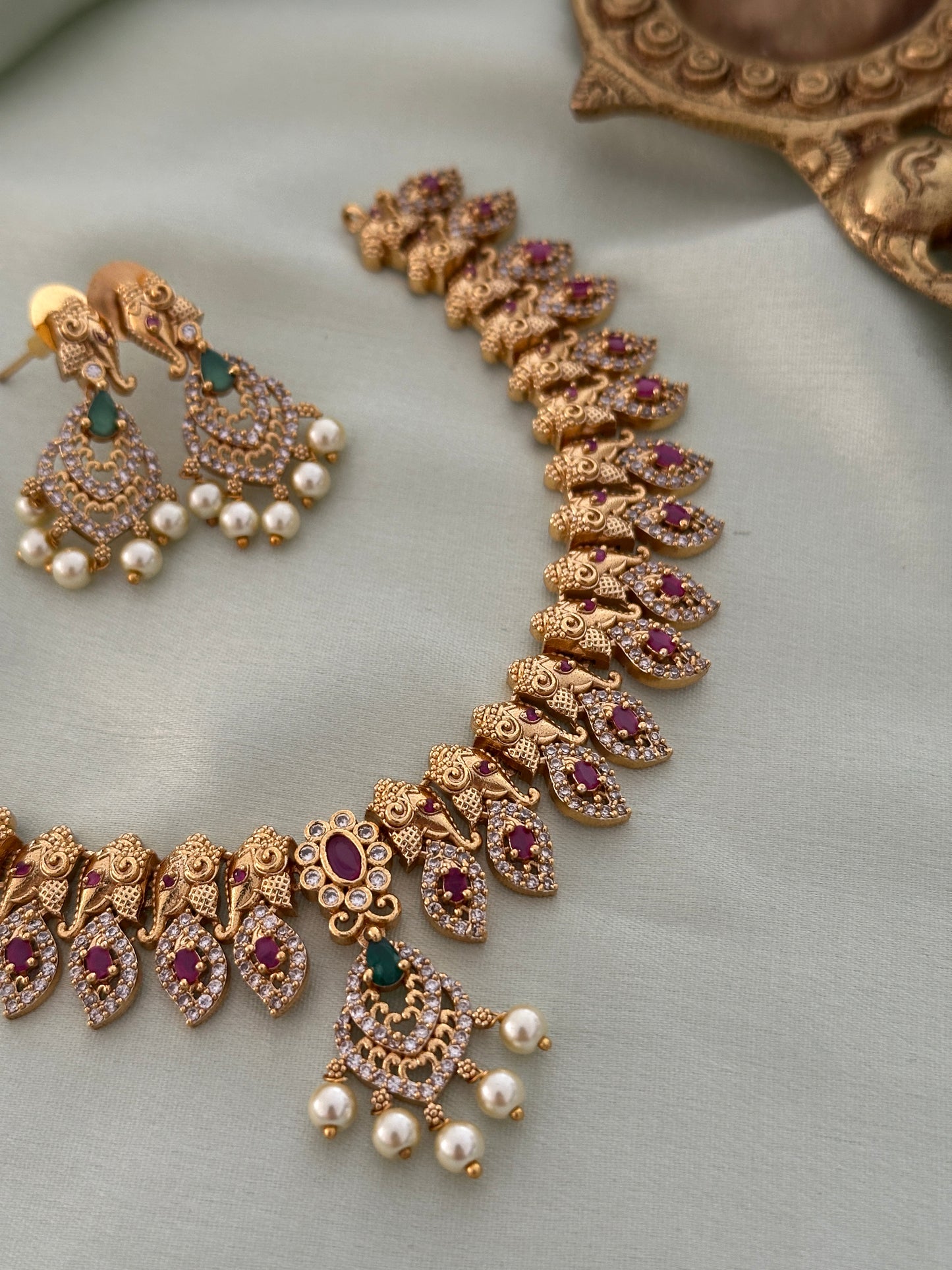 Ganesha x Ruby Necklace