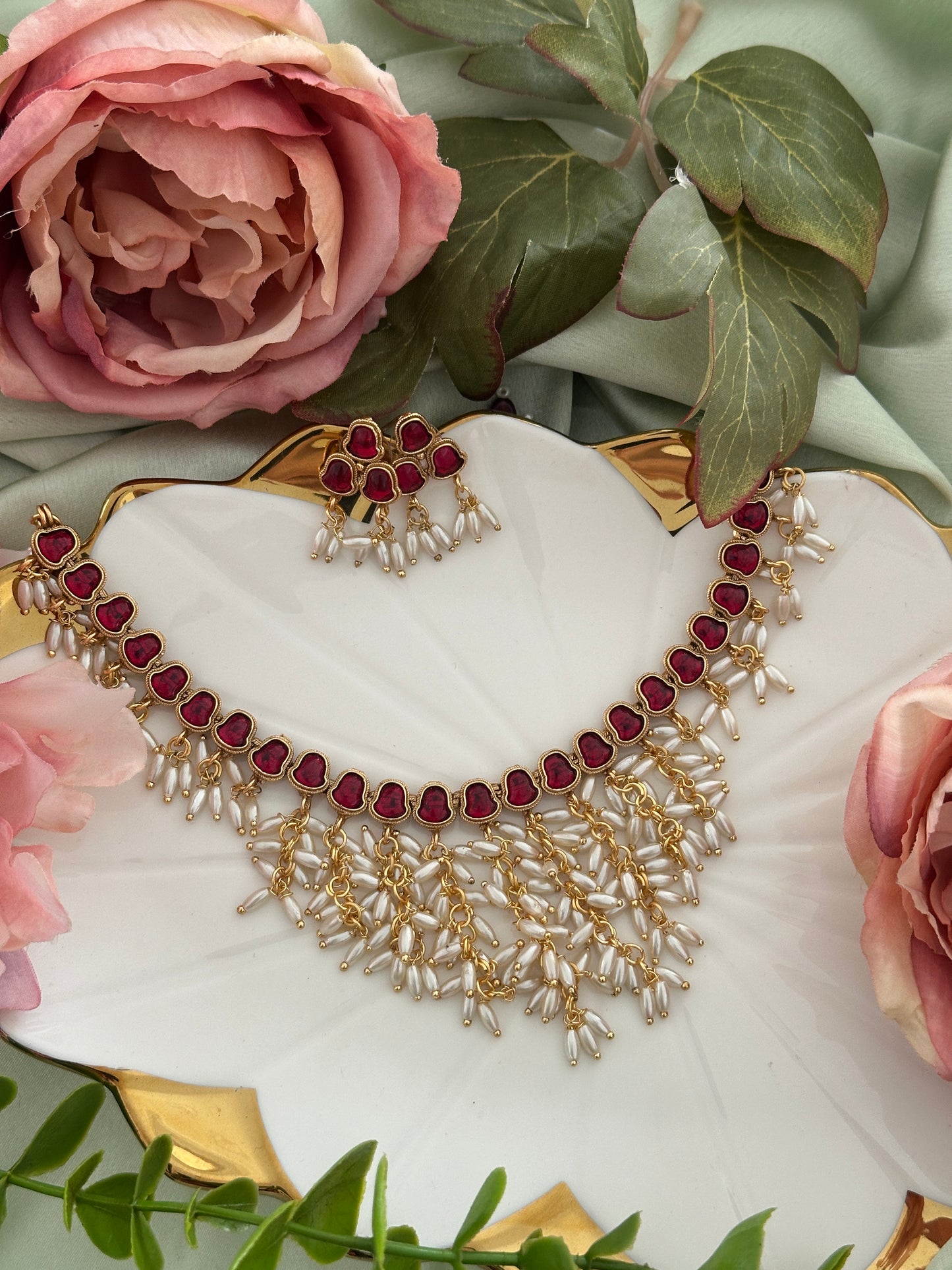 Reethu Kemp Rice Pearl Necklace