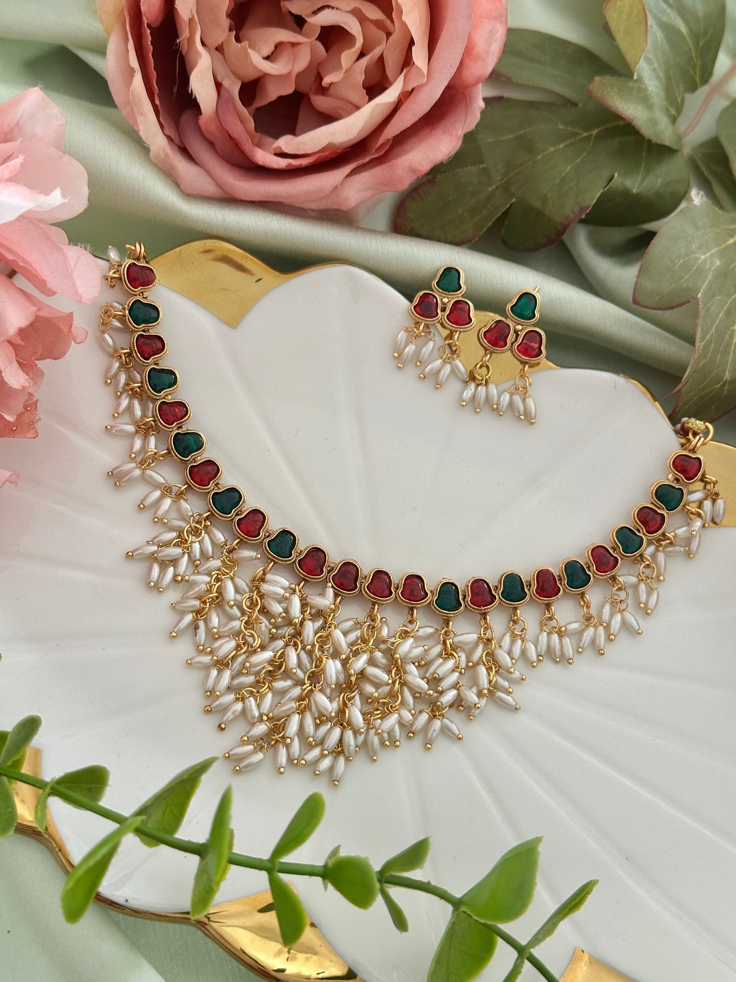 Reethu Kemp Rice Pearl Necklace