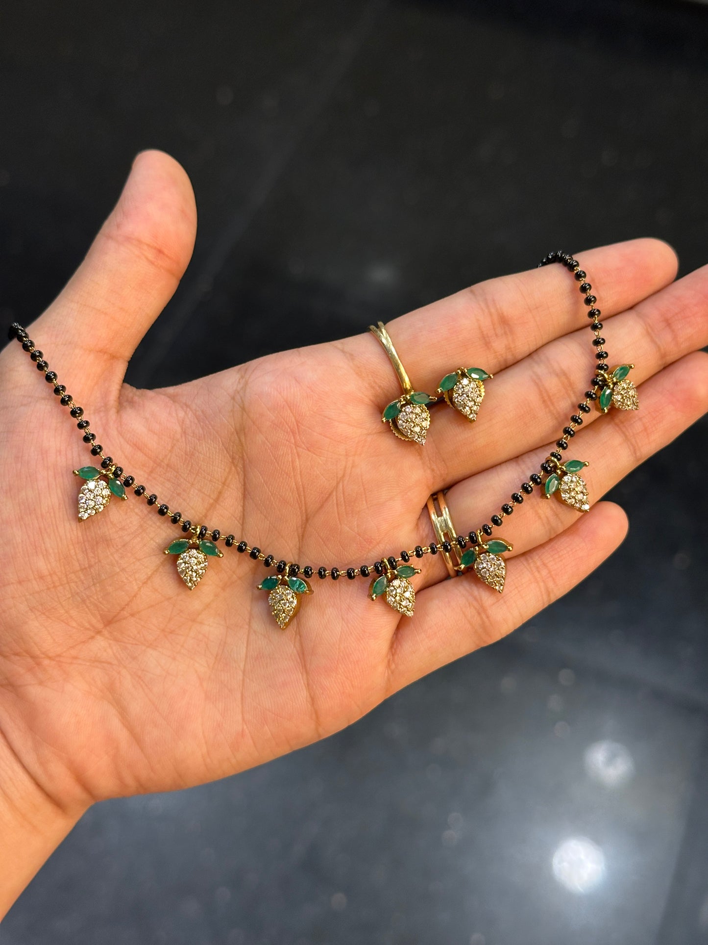 Berry Diamond Mangalsutra
