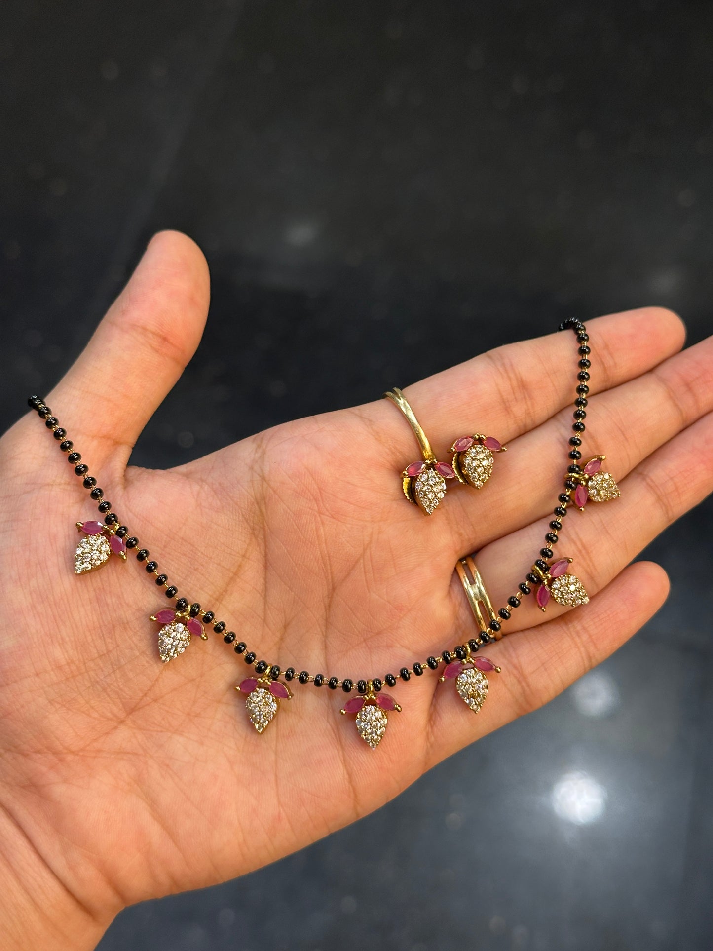 Berry Diamond Mangalsutra