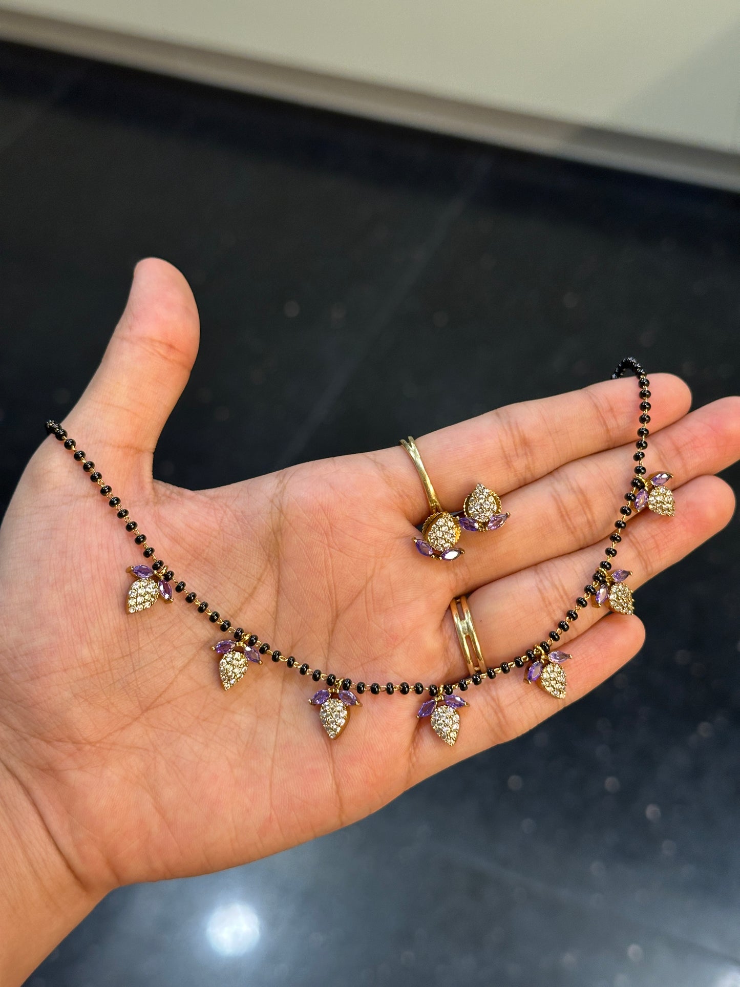 Berry Diamond Mangalsutra
