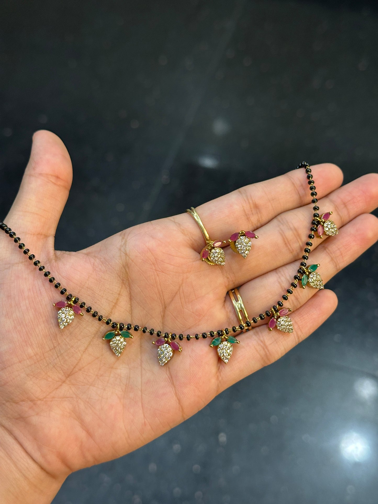 Berry Diamond Mangalsutra