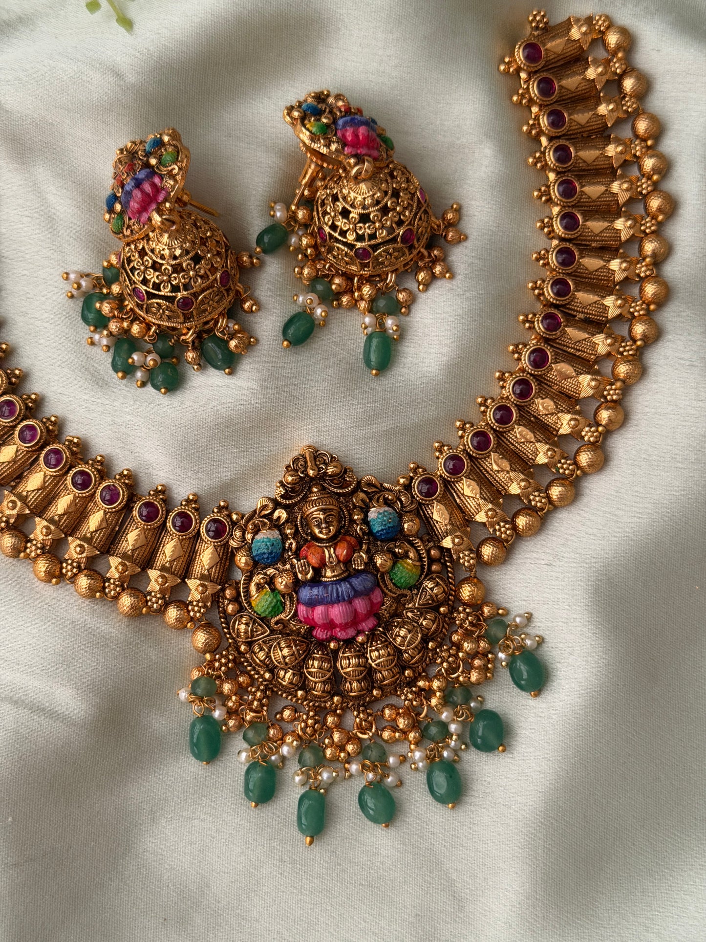 Akshatha Meenakari Necklace