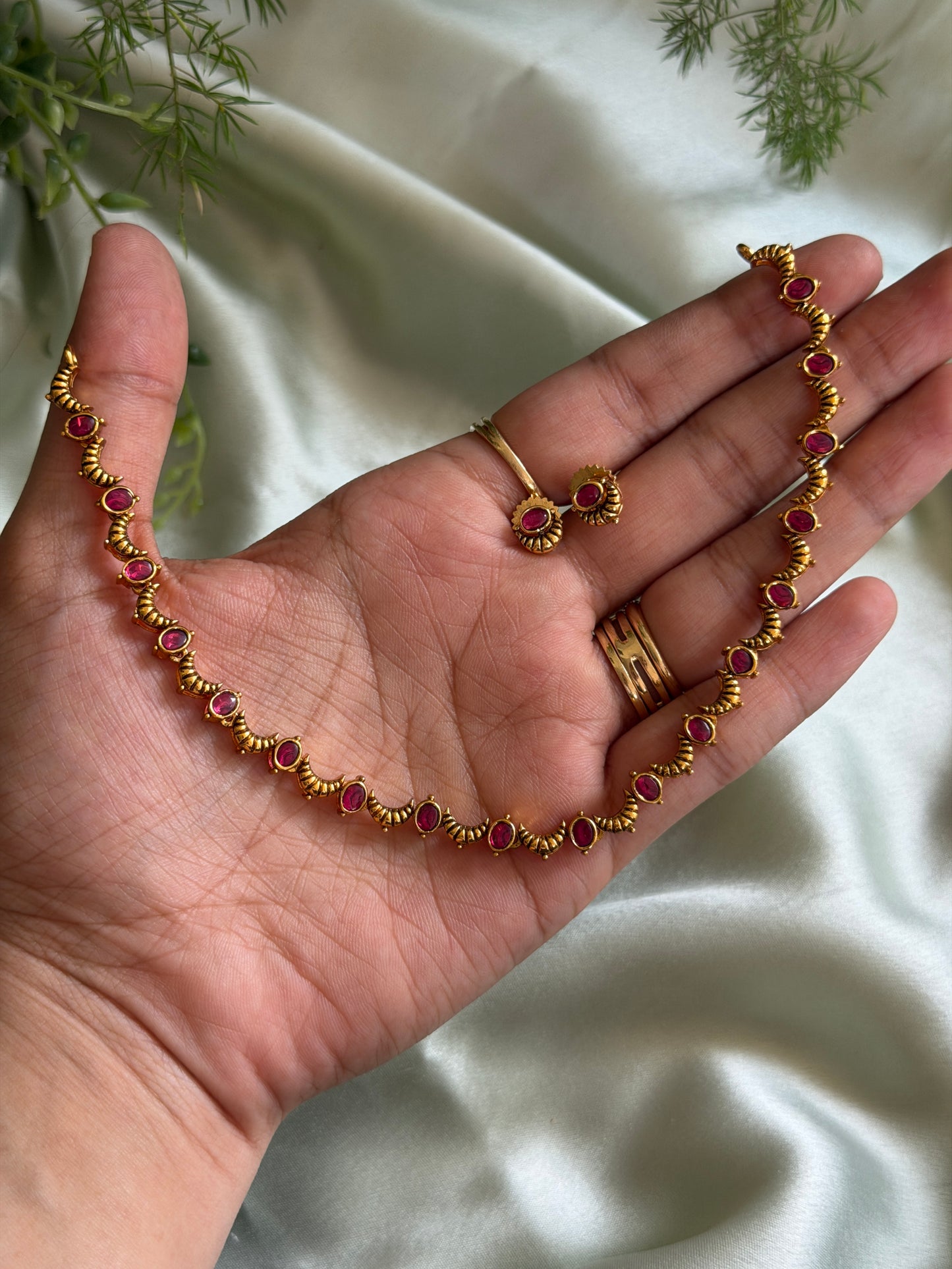 Ruby Chandra Necklace