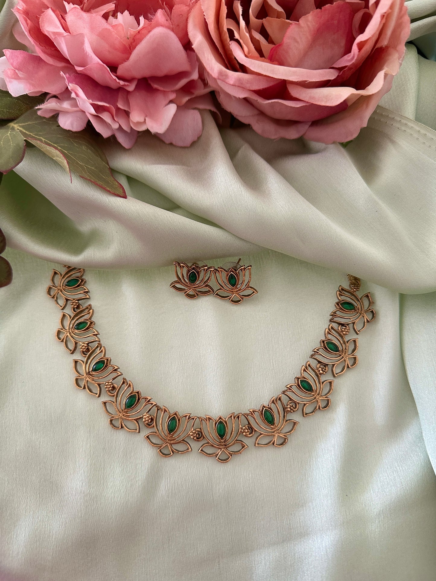 Simple Lotus Necklace