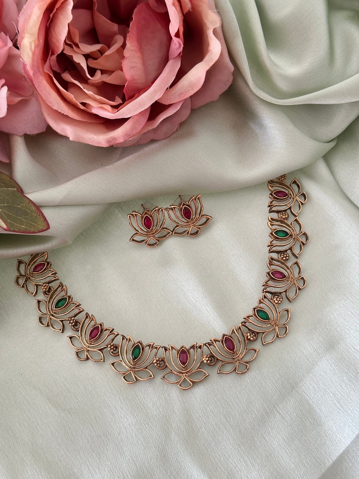 Simple Lotus Necklace
