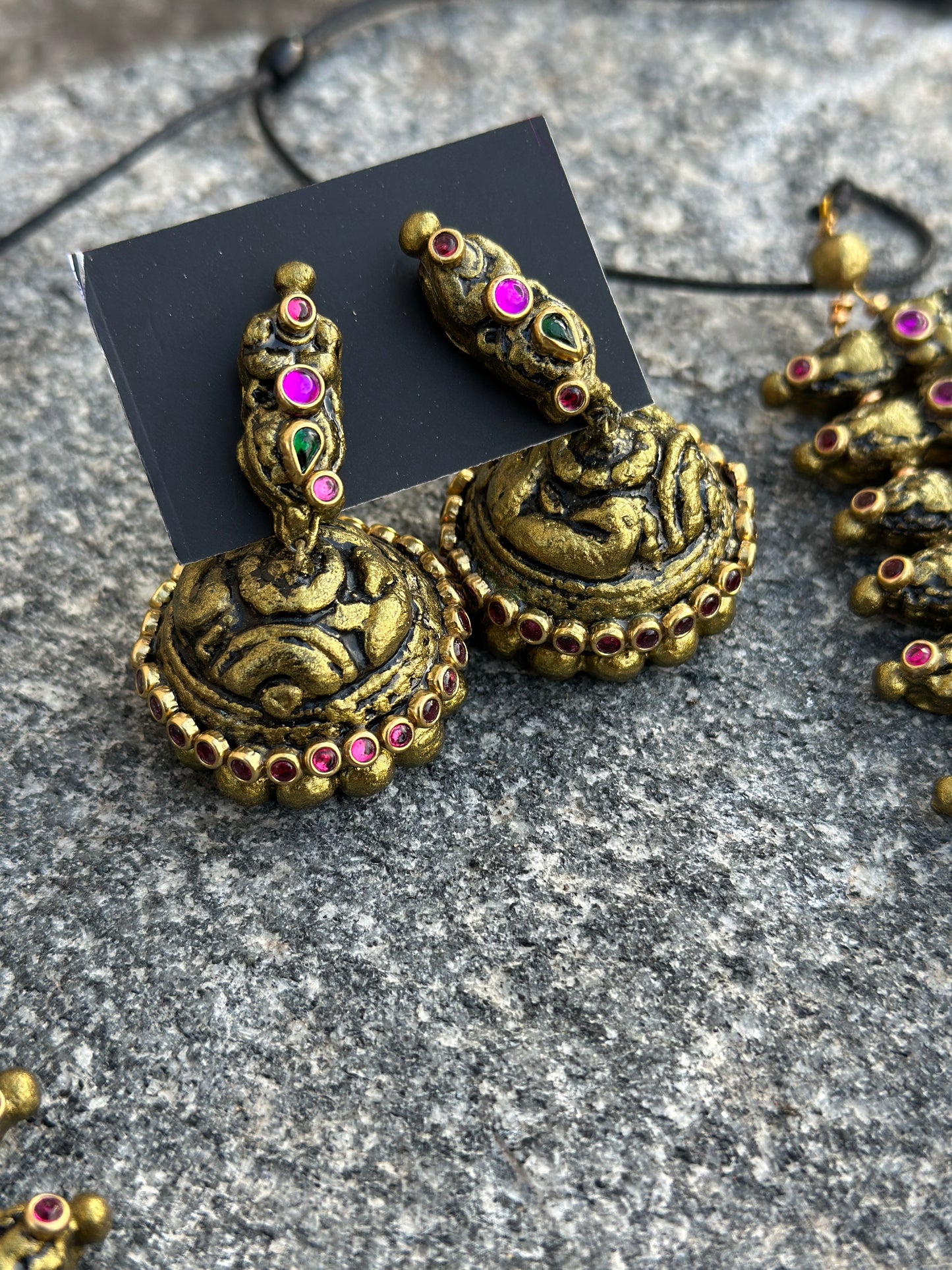 Ritu Premium Teracotta Haaram Set