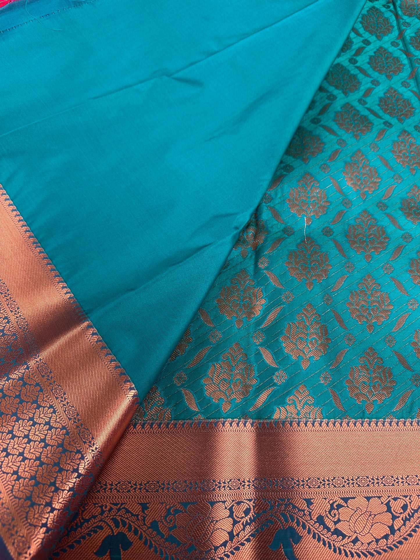Deep Blue Semi silk saree