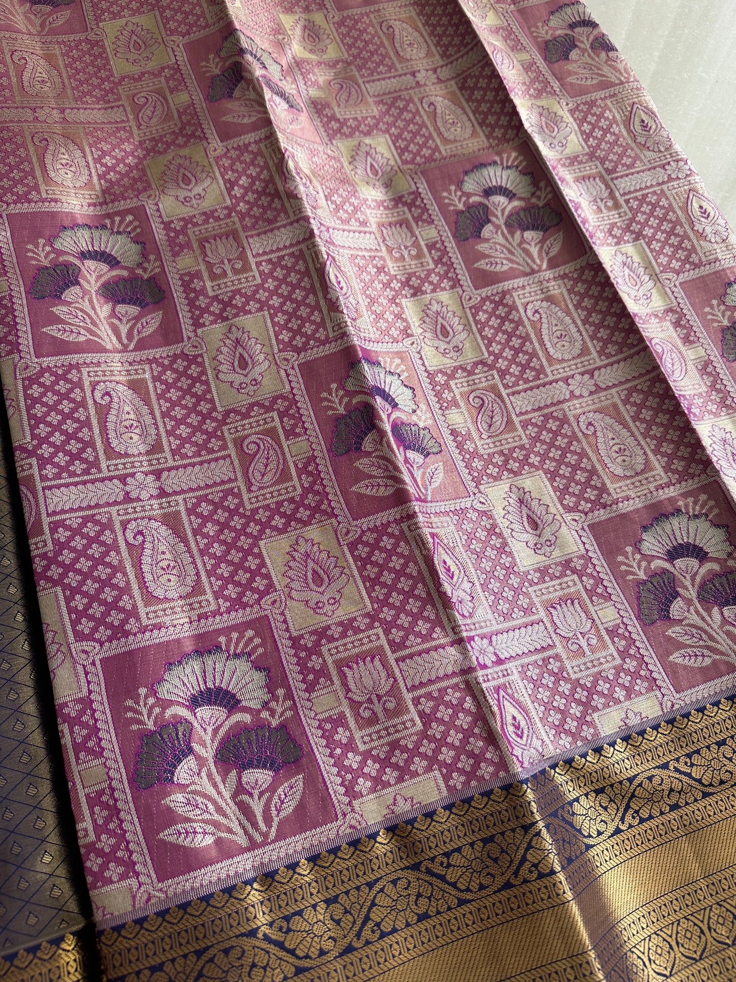Orchid Pink Kanchi Tissue Pattu