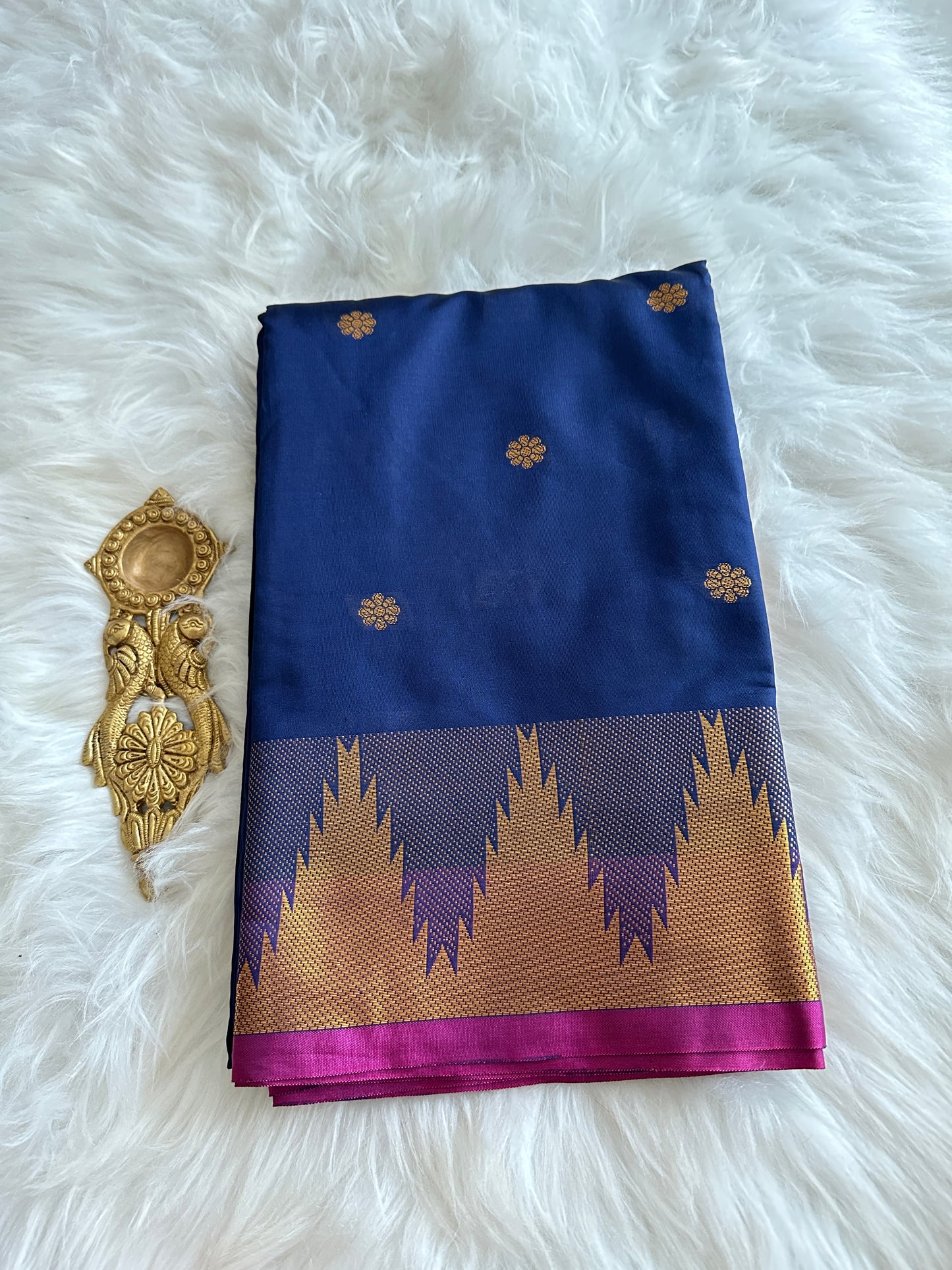 Royal Blue Soft Silk Saree