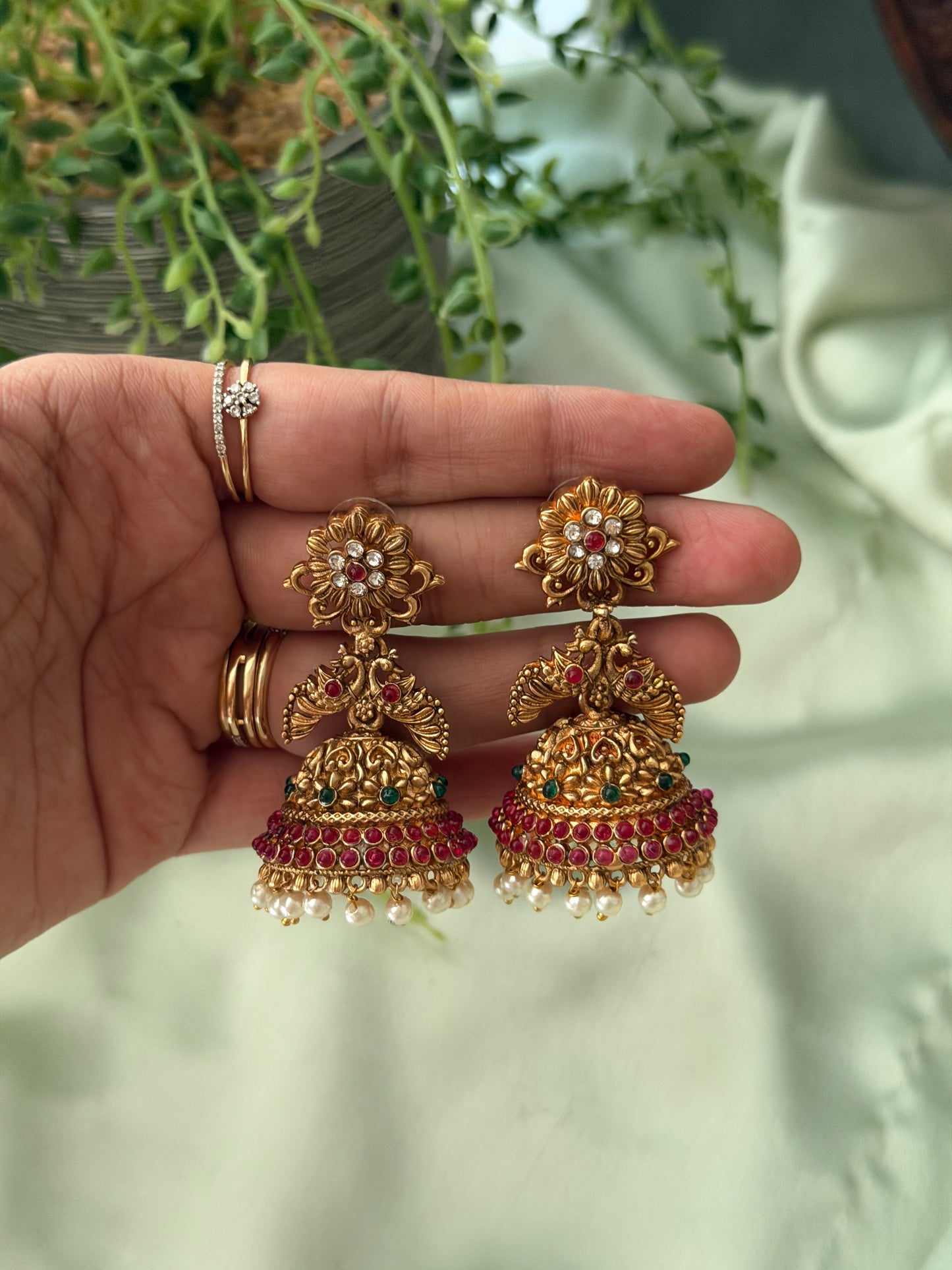 Budgeted Bridal Matte Jhumkas