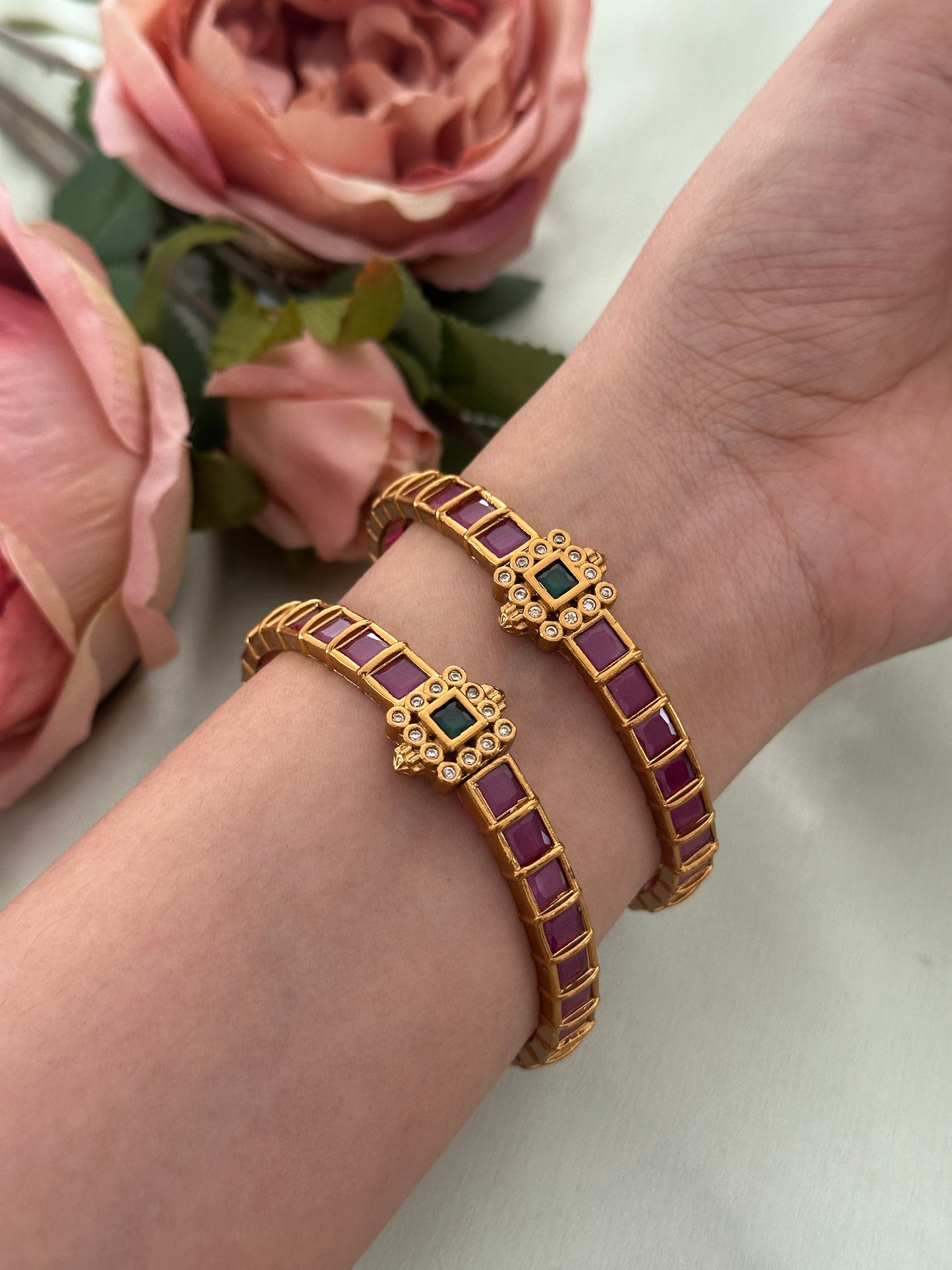 Belisse Ruby Bangles