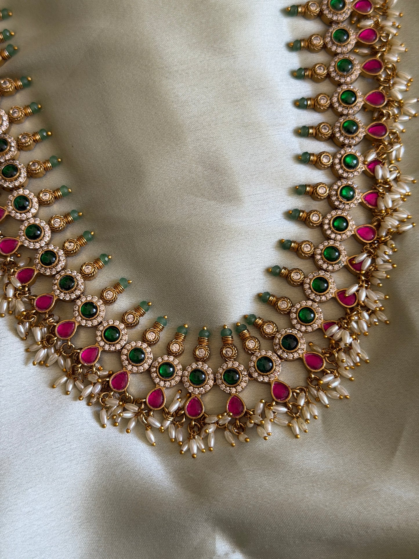 Premium Dual Tone Jadau Haaram
