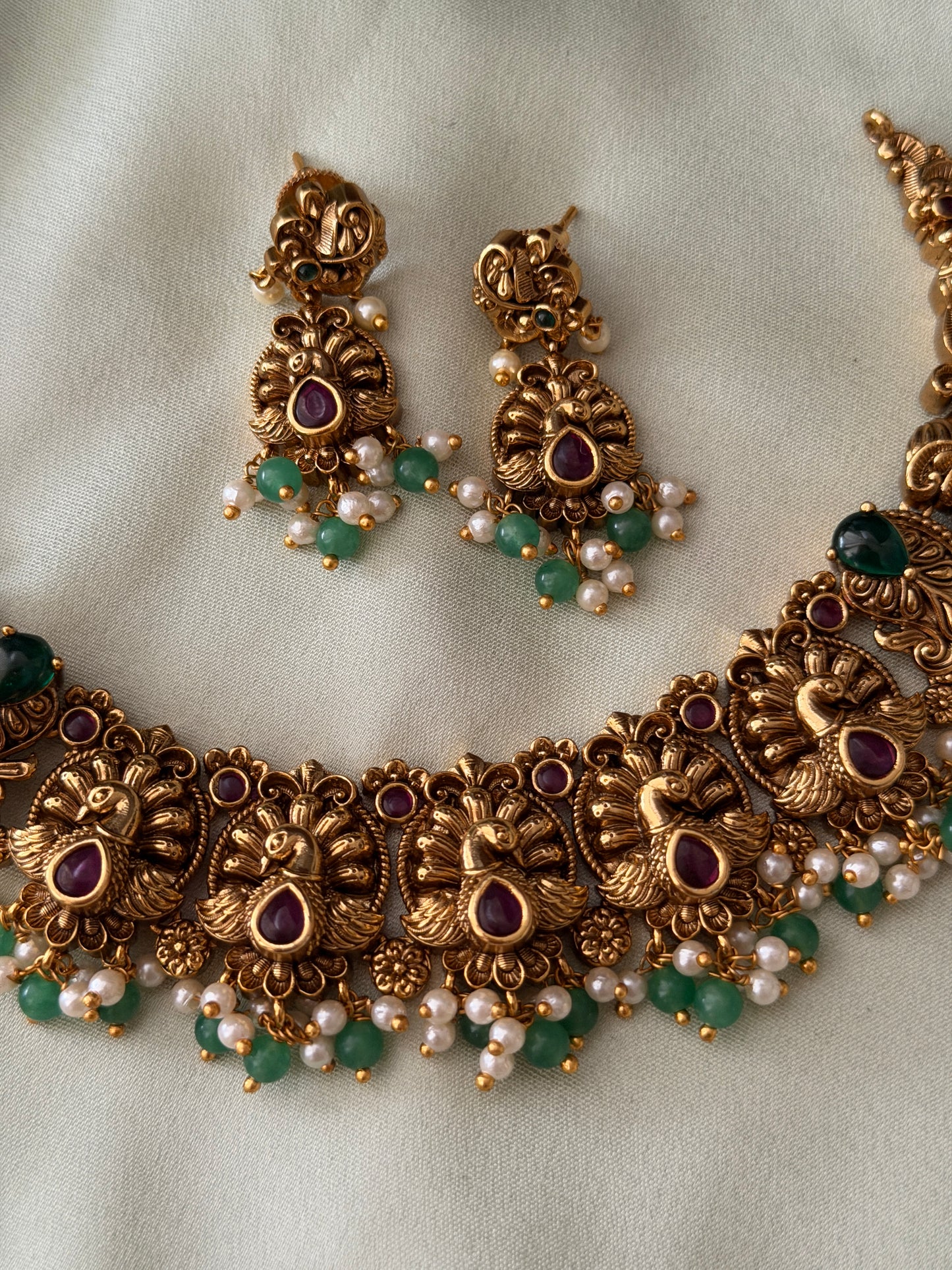 Idhika Peacock Necklace
