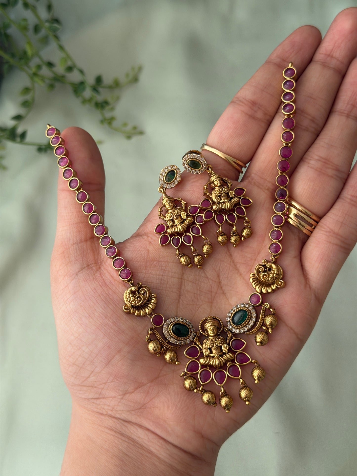Iravathi Ruby Necklace