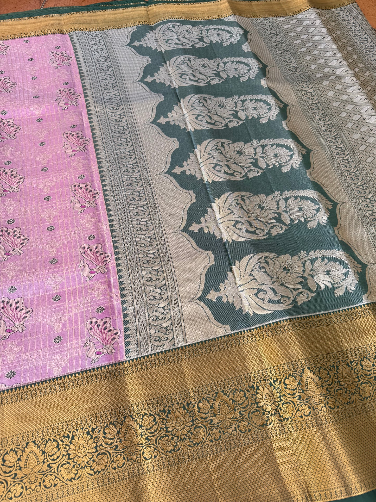 Blush Pink Vaira Oosi Pattu