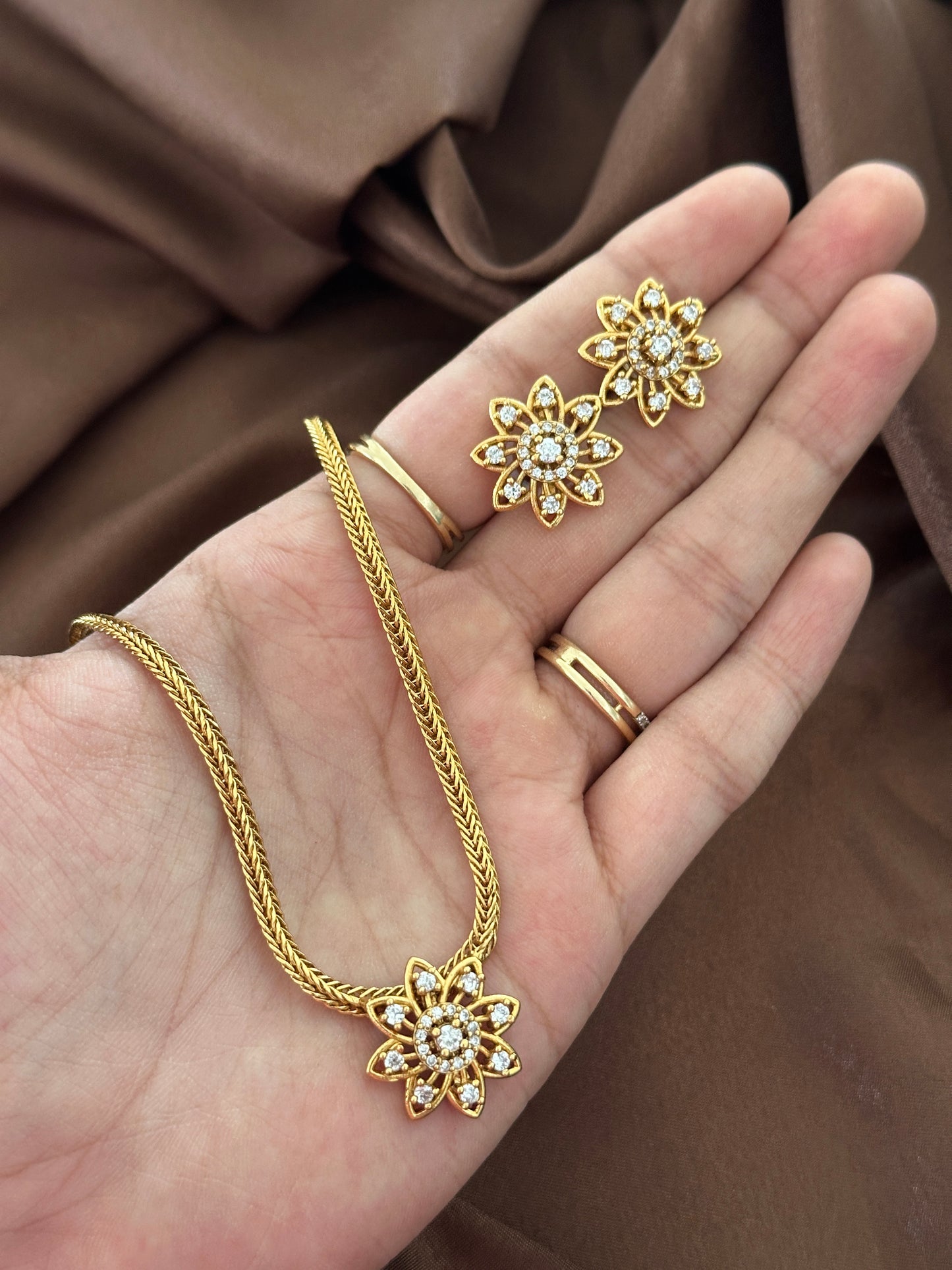 Kid Friendly Diamond Pendant Choker