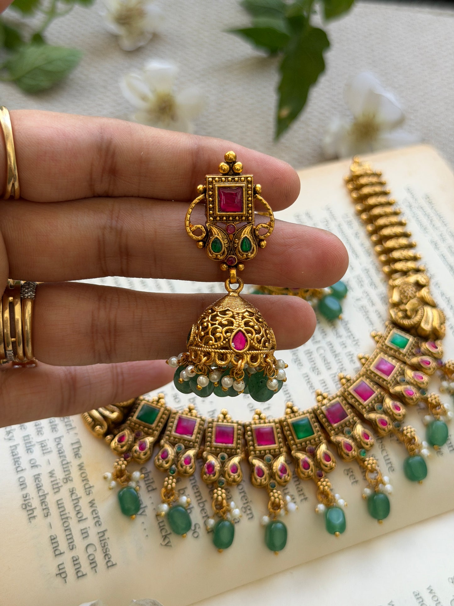 Falguna Kempu Necklace