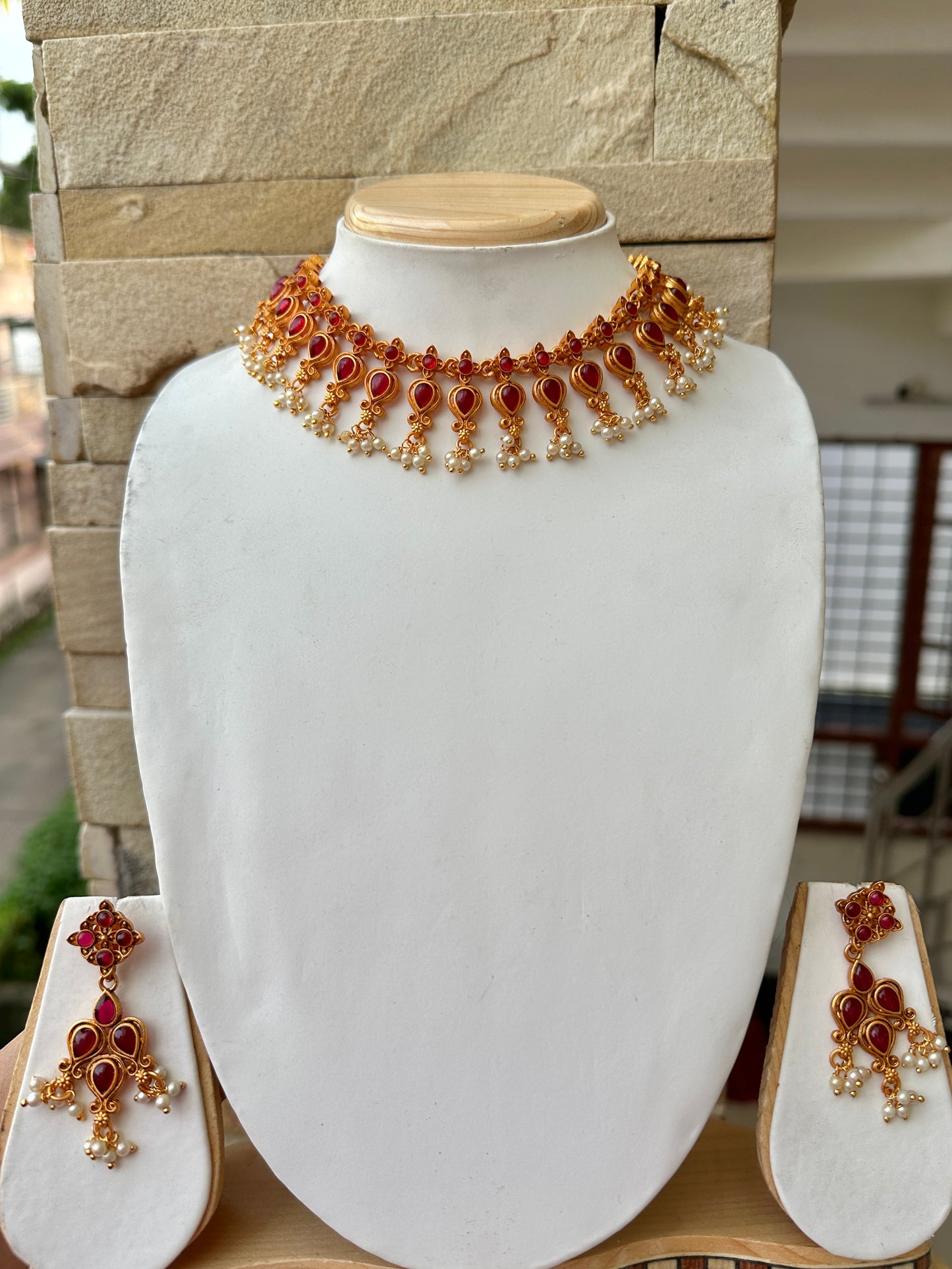 Big Petal Kemp Ghungroo Necklace