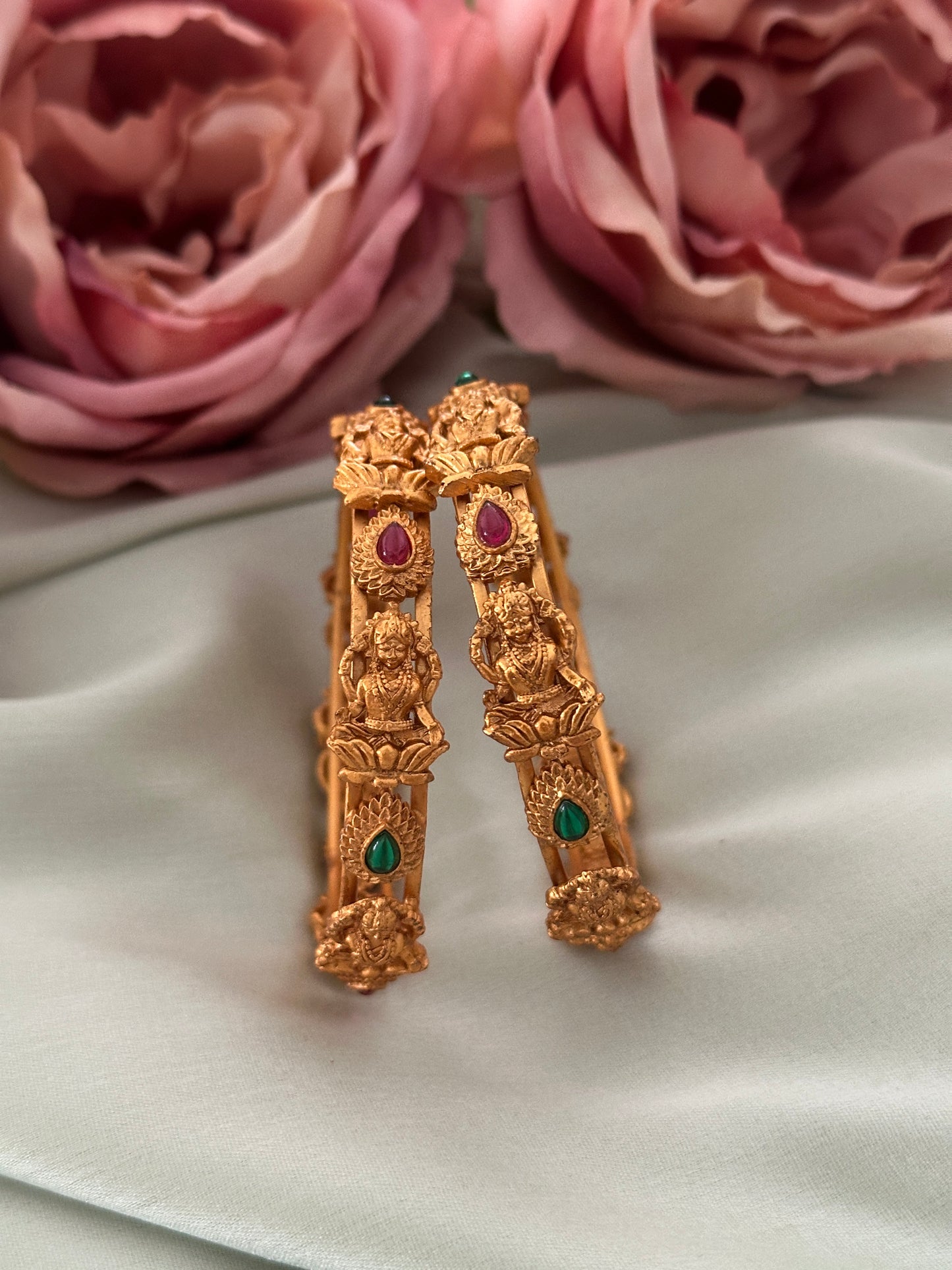 Tear drop Devi matte bangles 2.4