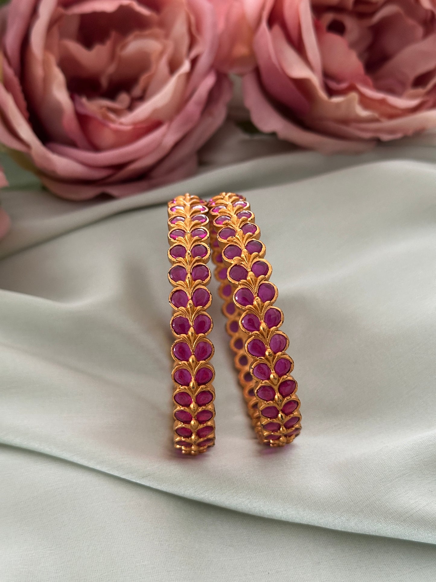 Ruby vine bangles 2.8