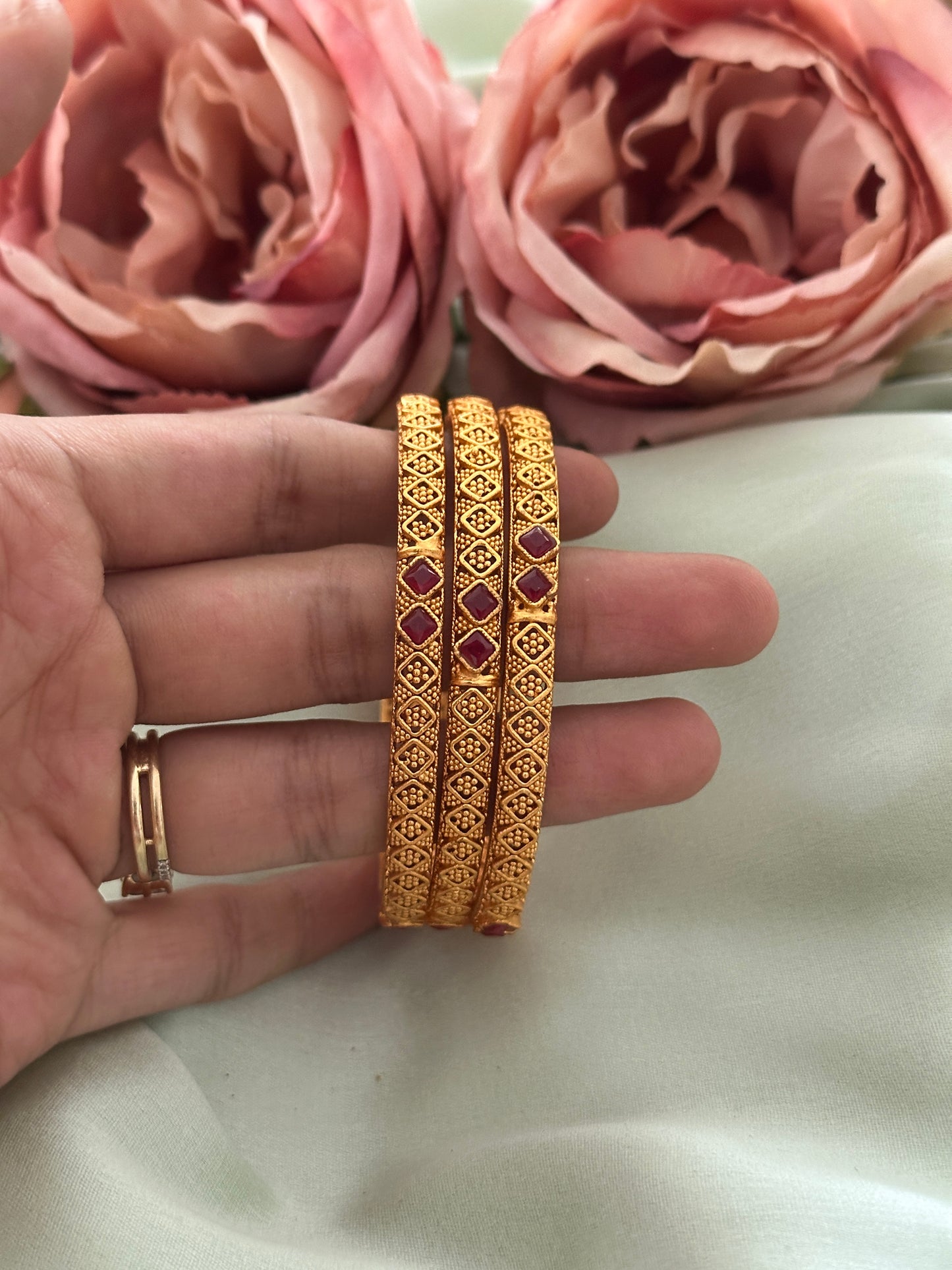 Matte Bangles set of 3 Sale (2.6)