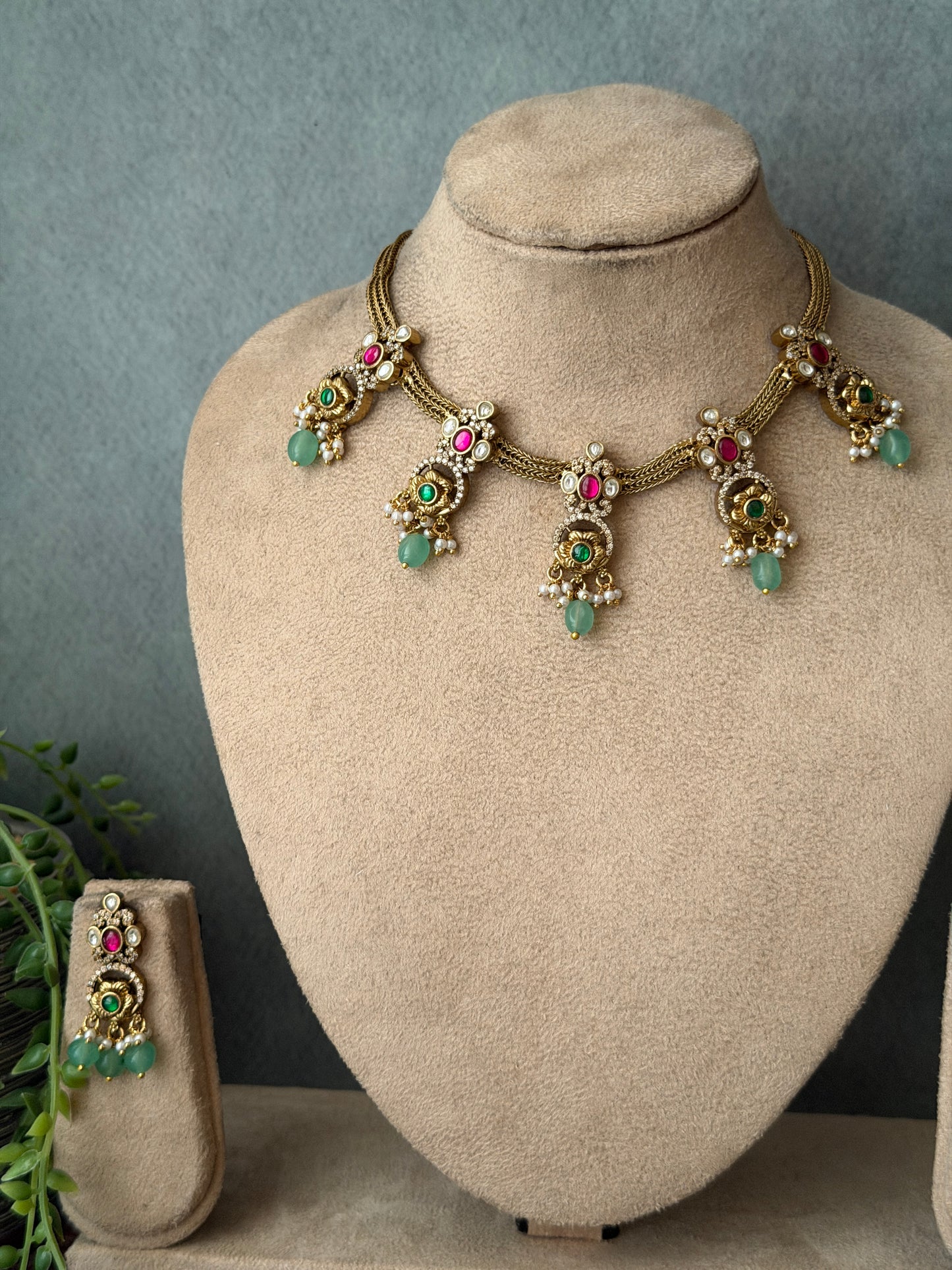 Sarika Pastel Bead Choker