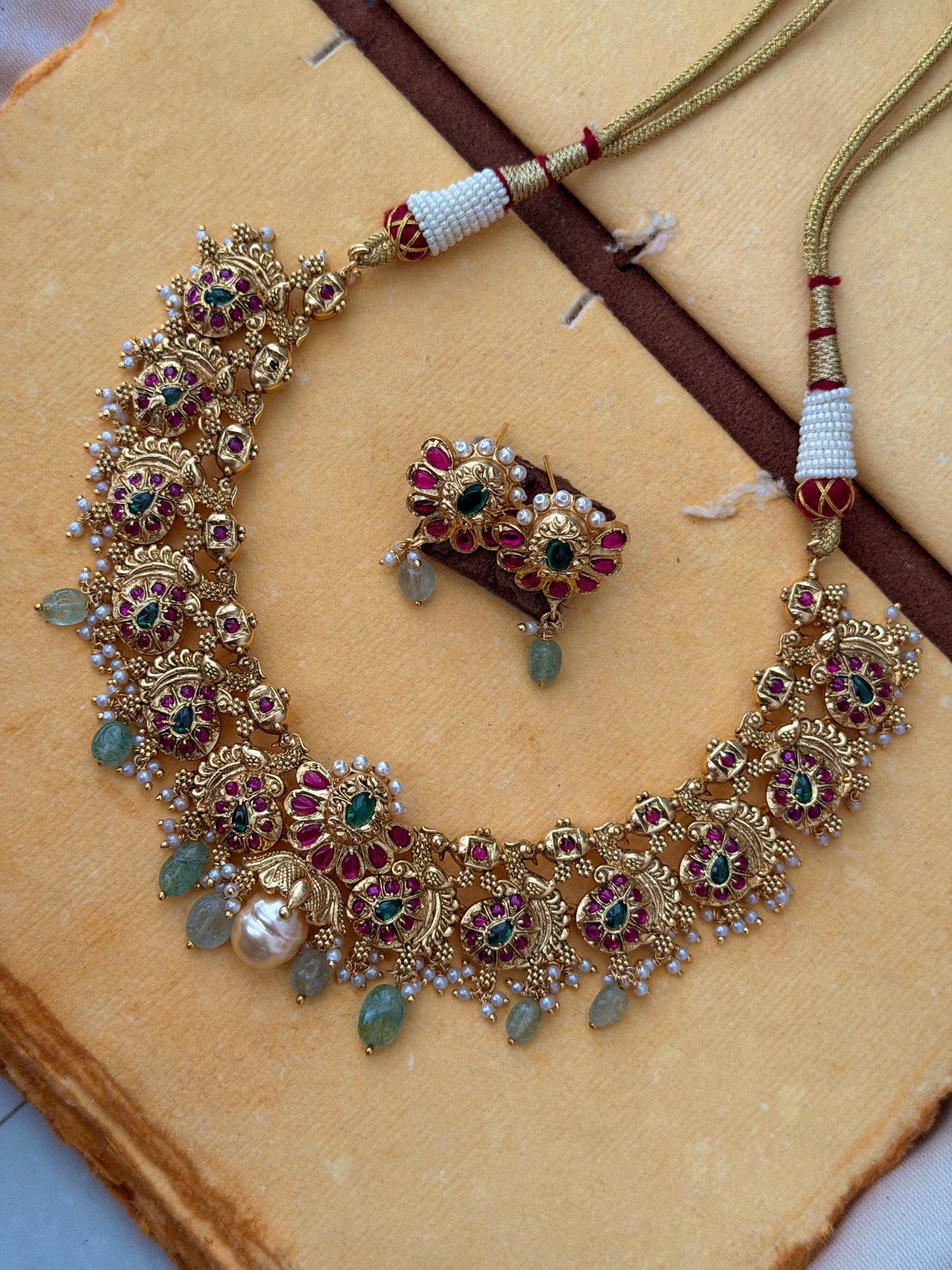 Navami Pastel Bead Necklace