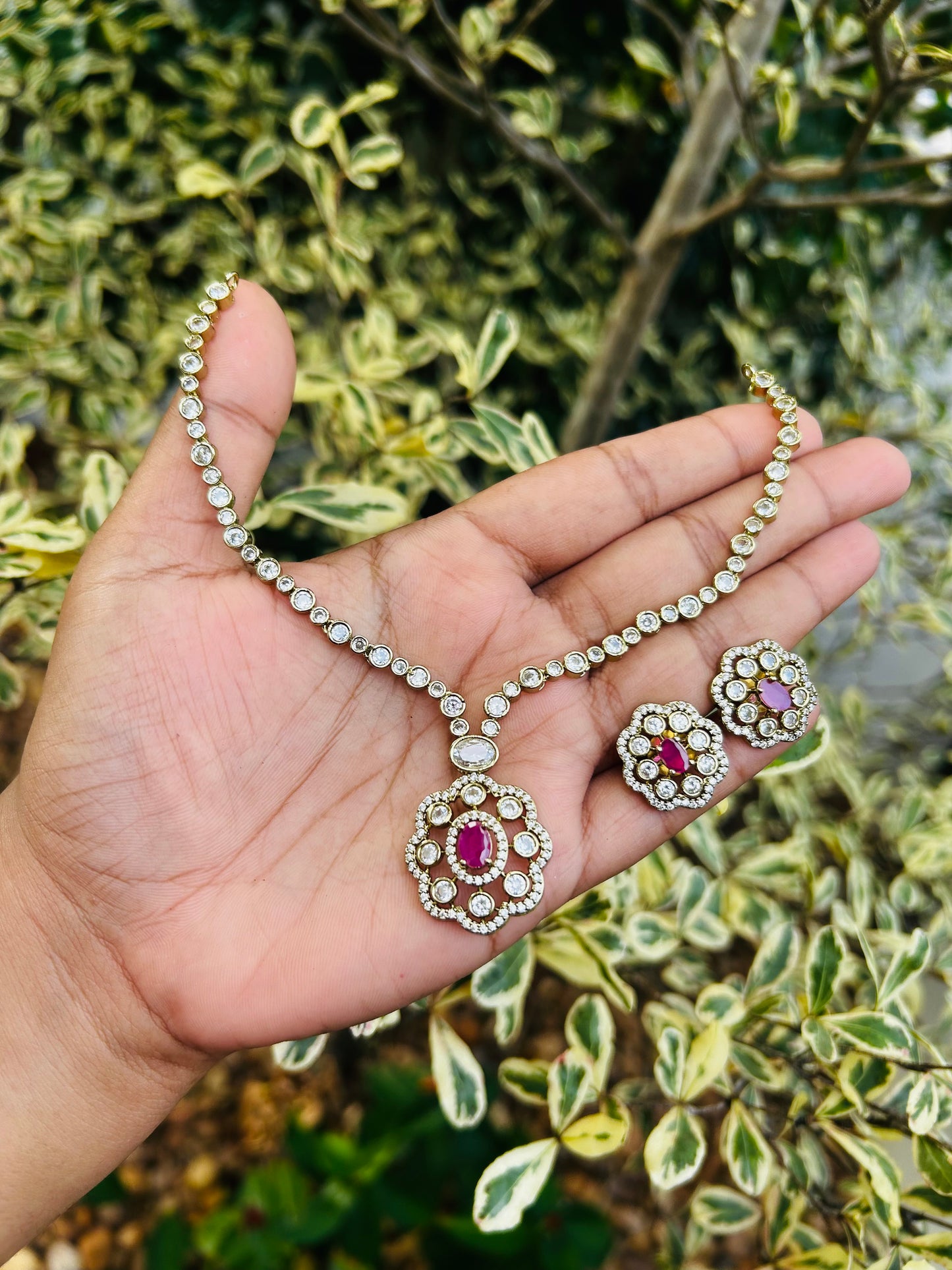 Polki Pendant Necklace